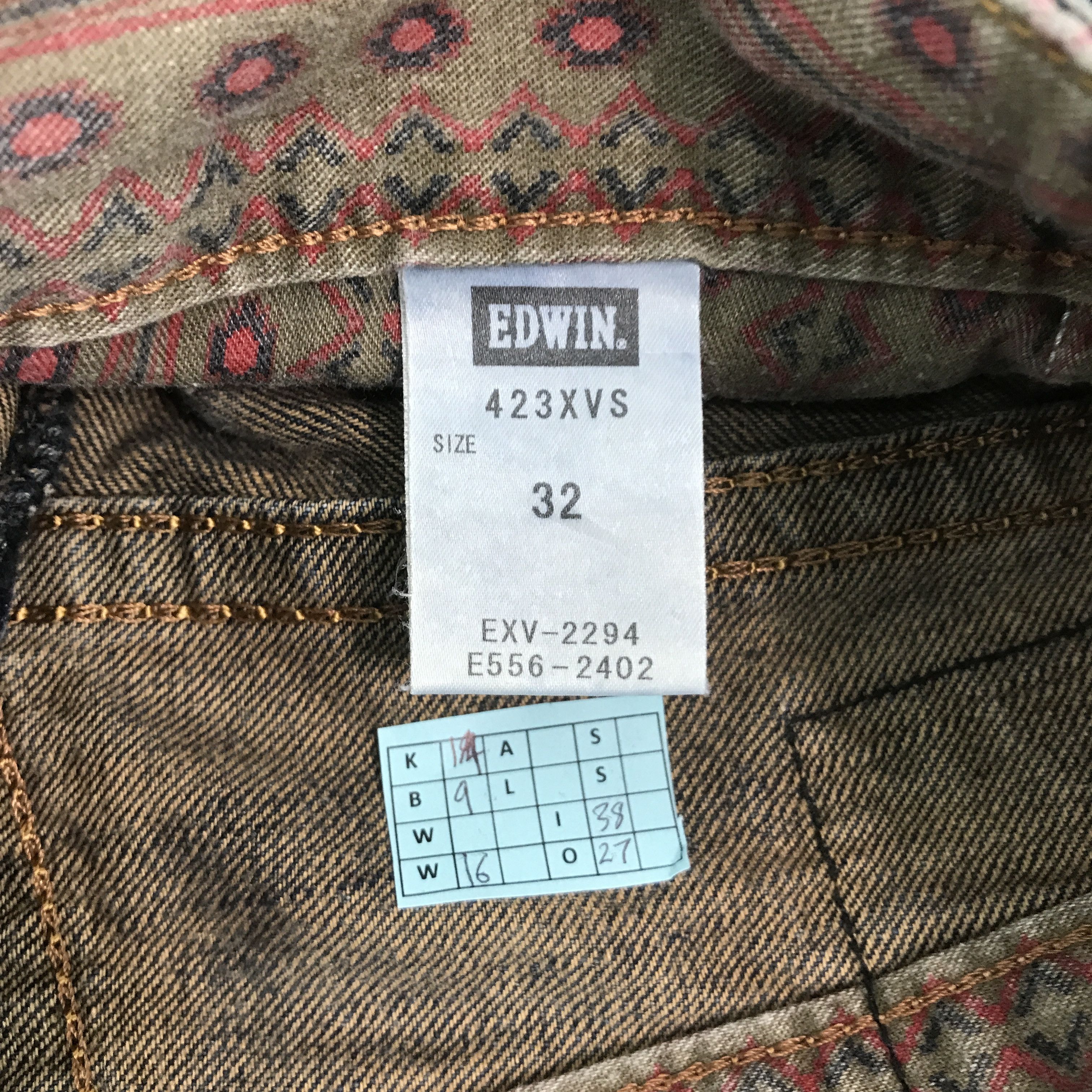 Designer × Edwin × Japanese Brand BAGGY EDWIN JAPAN RUSTY DENIM JEANS Size US 32 / EU 48 - 14 Thumbnail