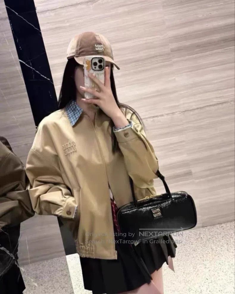 Miu Miu Miu Miu 38 Relief logo khaki tooling coat Size M / US 6-8 / IT 42-44 - 6 Thumbnail