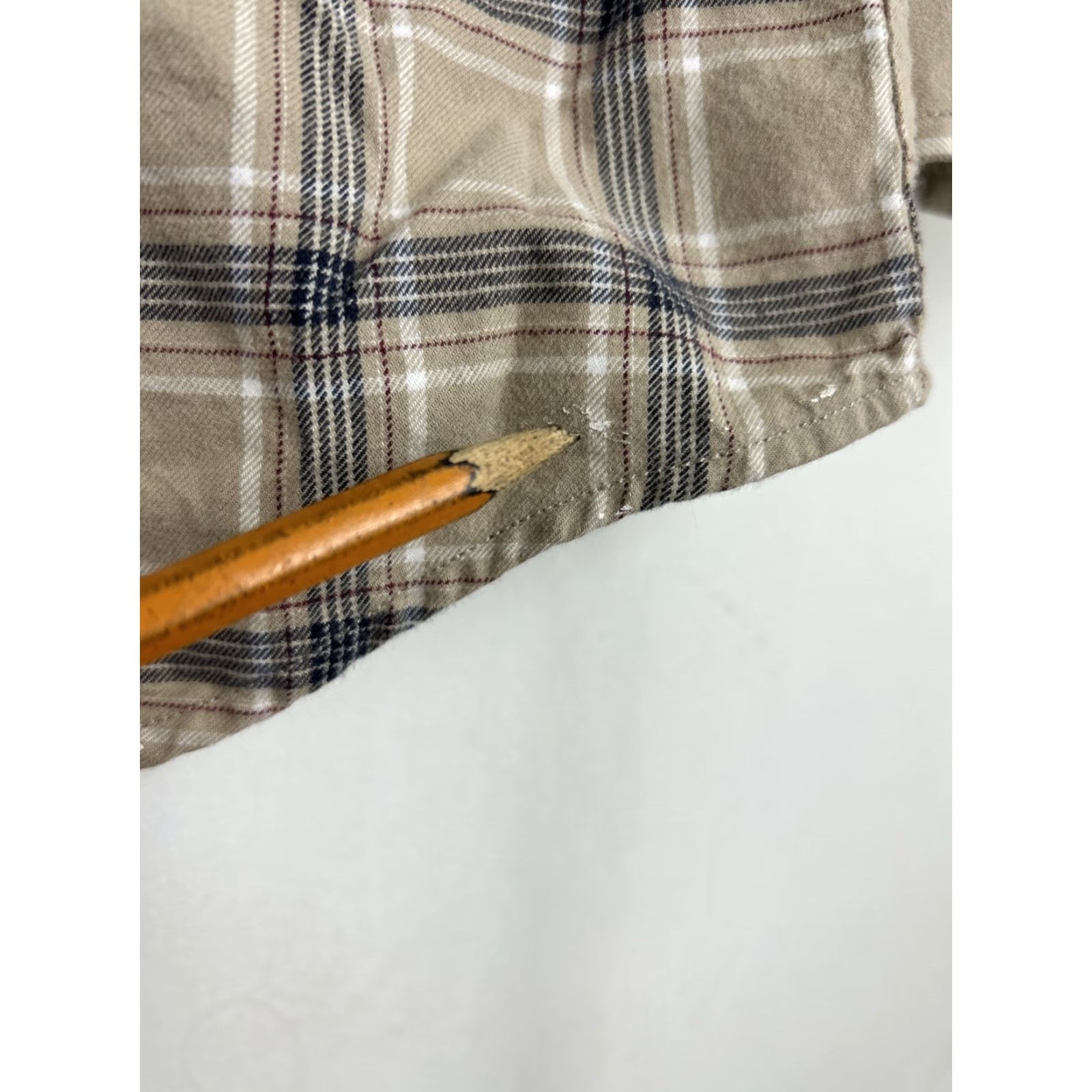 Eddie Bauer Eddie Bauer Mens Large Tall Long Sleeve Button-Down Shirt Plaid Brown LS Relaxed Mens, L Tall, Brown, Eddie Bauer Shirt Size US L / EU 52-54 / 3 - 7 Thumbnail