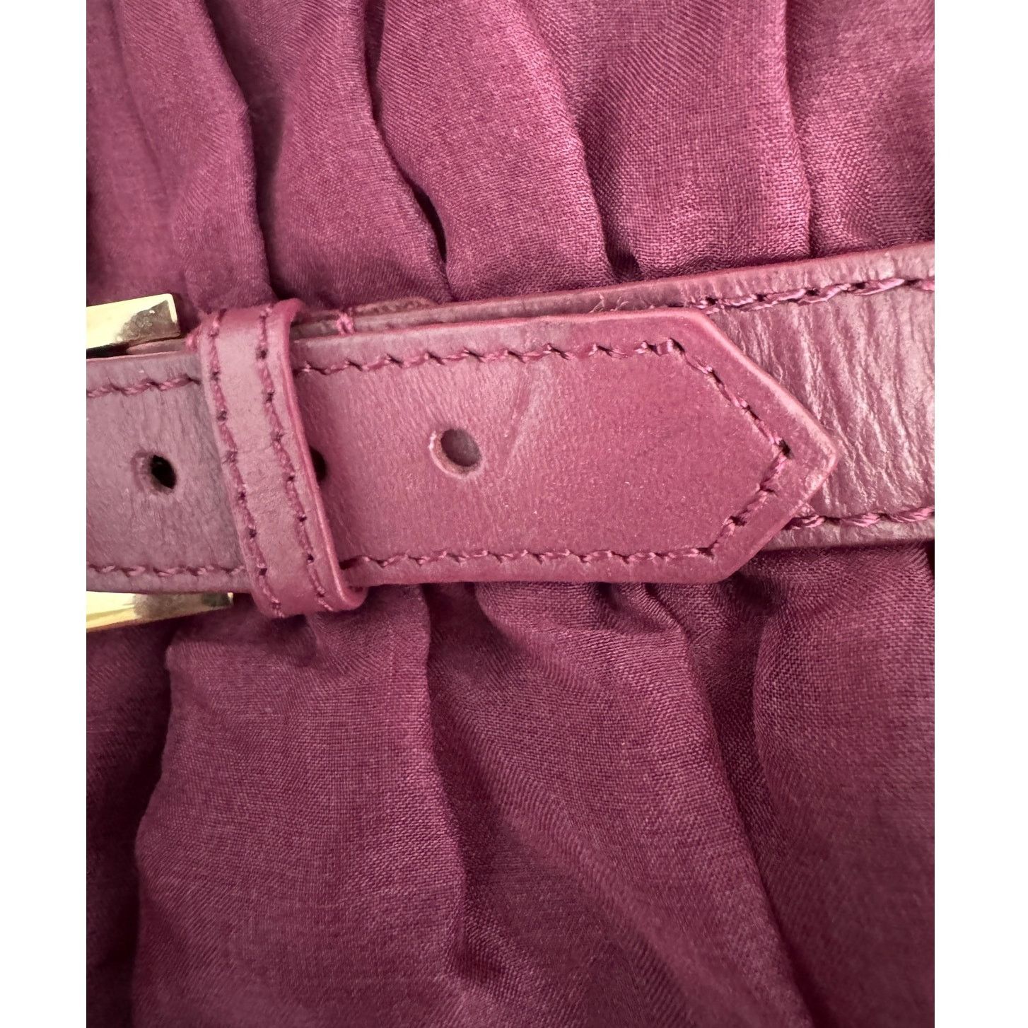 Cynthia Rowley Cynthia Rowley Buckle Up Silk Organza Dress burgundy size M Size M / US 6-8 / IT 42-44 - 11 Thumbnail