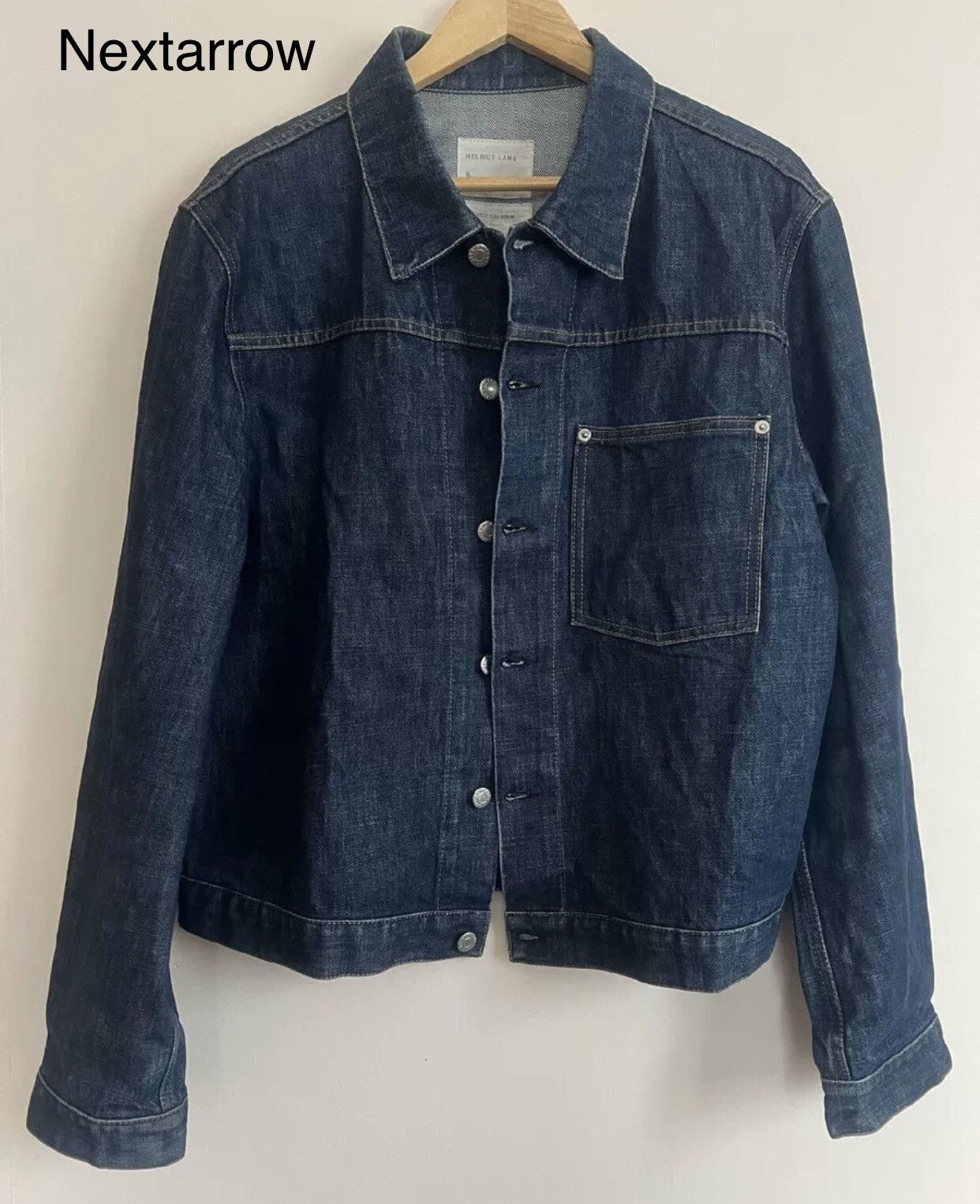 Helmut Lang Helmut Lang Classic Raw Denim 1 Pocket Jacket2411 