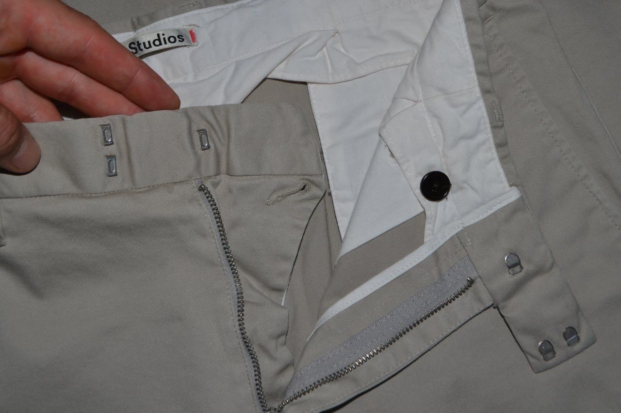 Acne Studios Acne Studios Max Twill Chino Cropped Trouser Jogger Pants Size US 34 / EU 50 - 7 Thumbnail