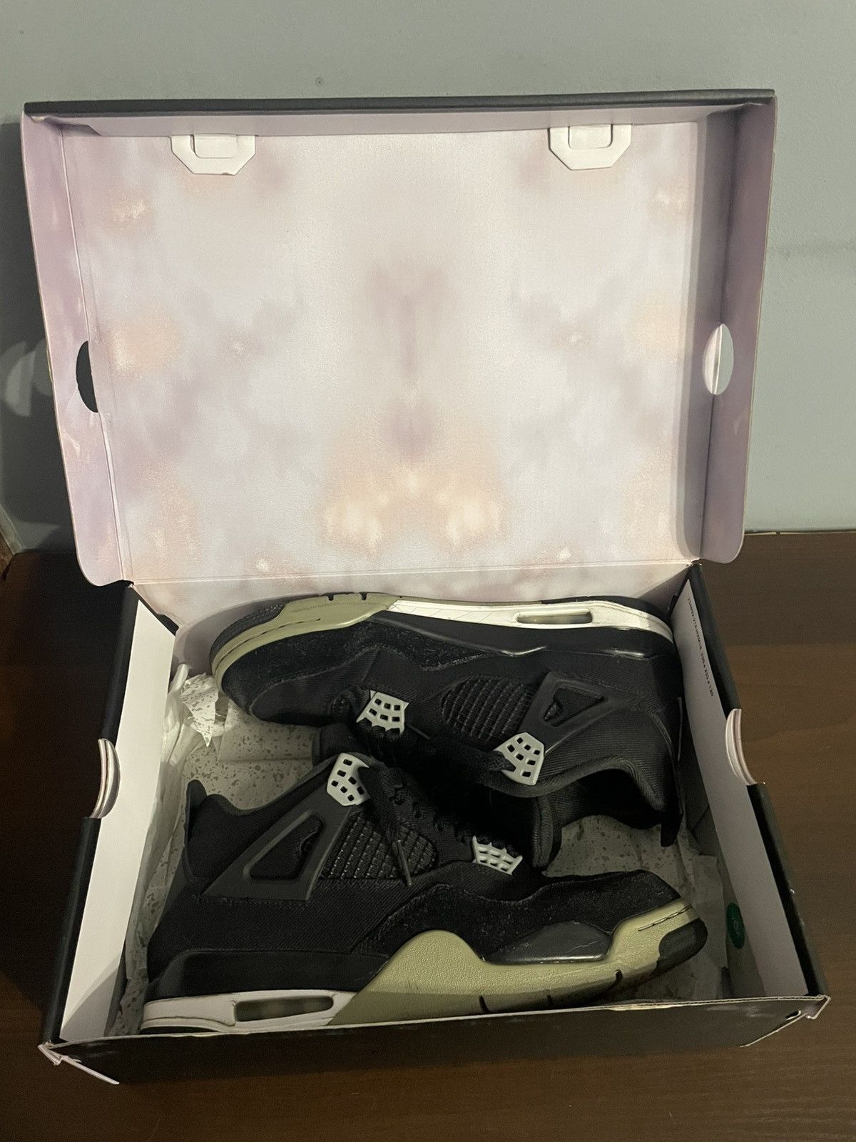 Jordan Brand Air Jordan 4 Black Canvas Size US 9 / EU 42 - 14 Thumbnail