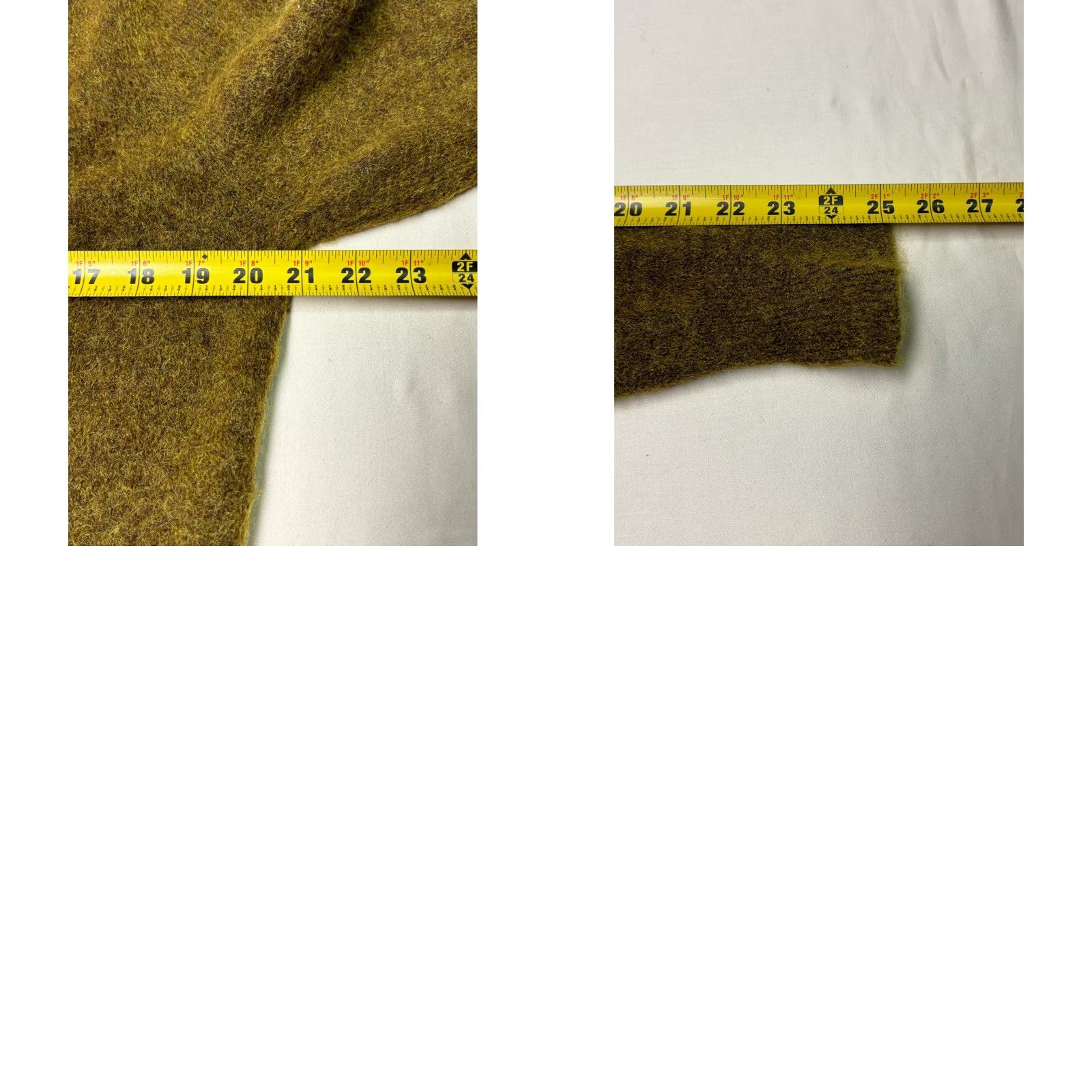 Zara Zara Knit Cardigan Sweater Women S Mohair Blend Mustard Yellow Long Sleeve Button Front Pockets Green Size S / US 4 / IT 40 - 8 Thumbnail