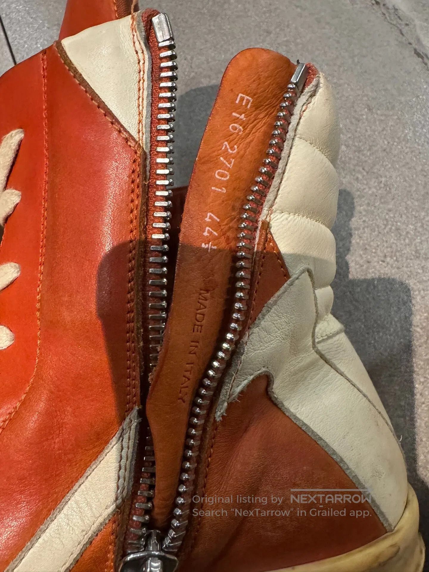 Rick Owens Rick Owens Geobasket Sneakers in Orange. Size US 11 / EU 44 - 7 Thumbnail