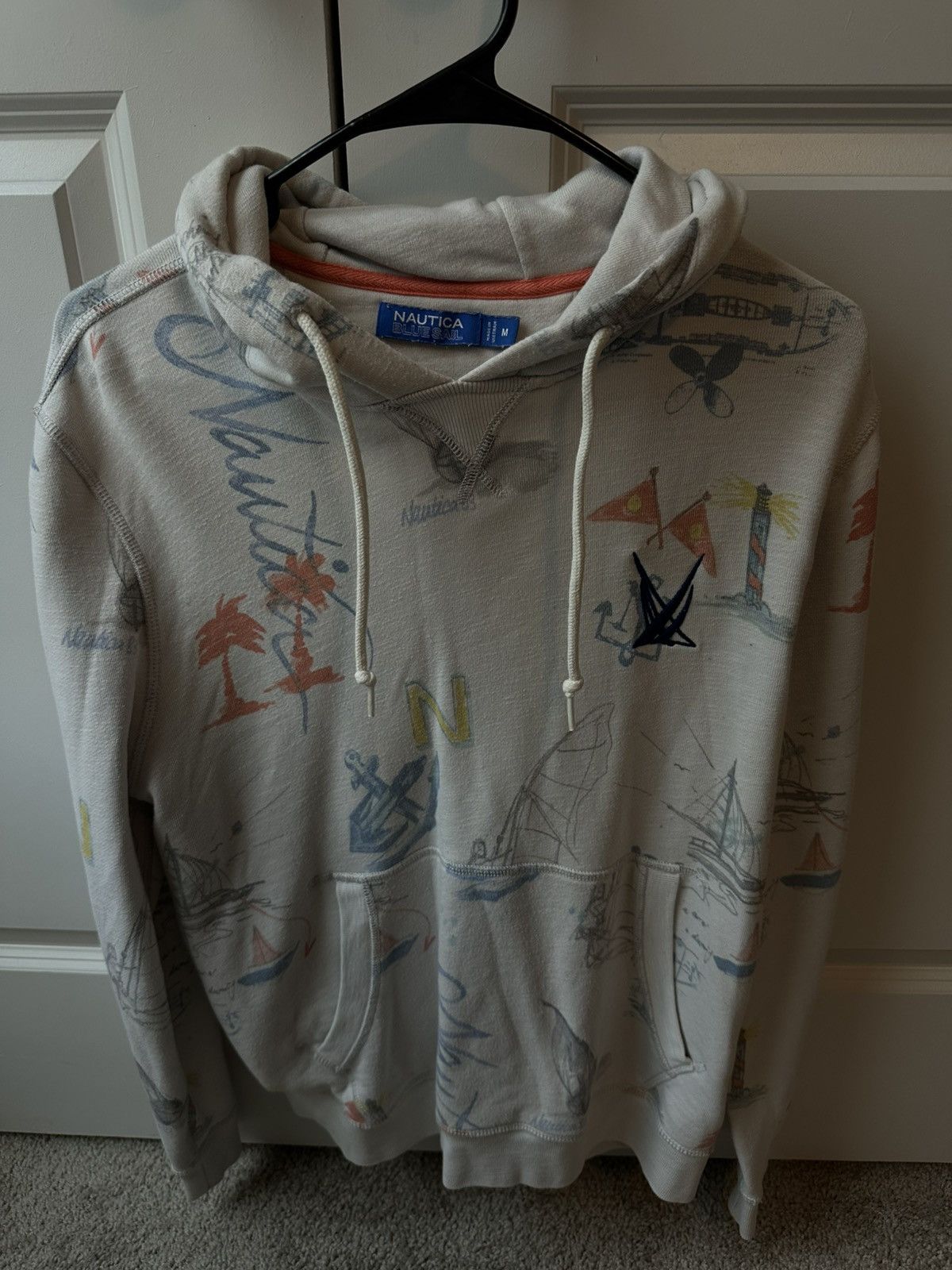 Nautica × Vintage Vintage Nautica Hoodie Size US M / EU 48-50 / 2 - 1 Thumbnail