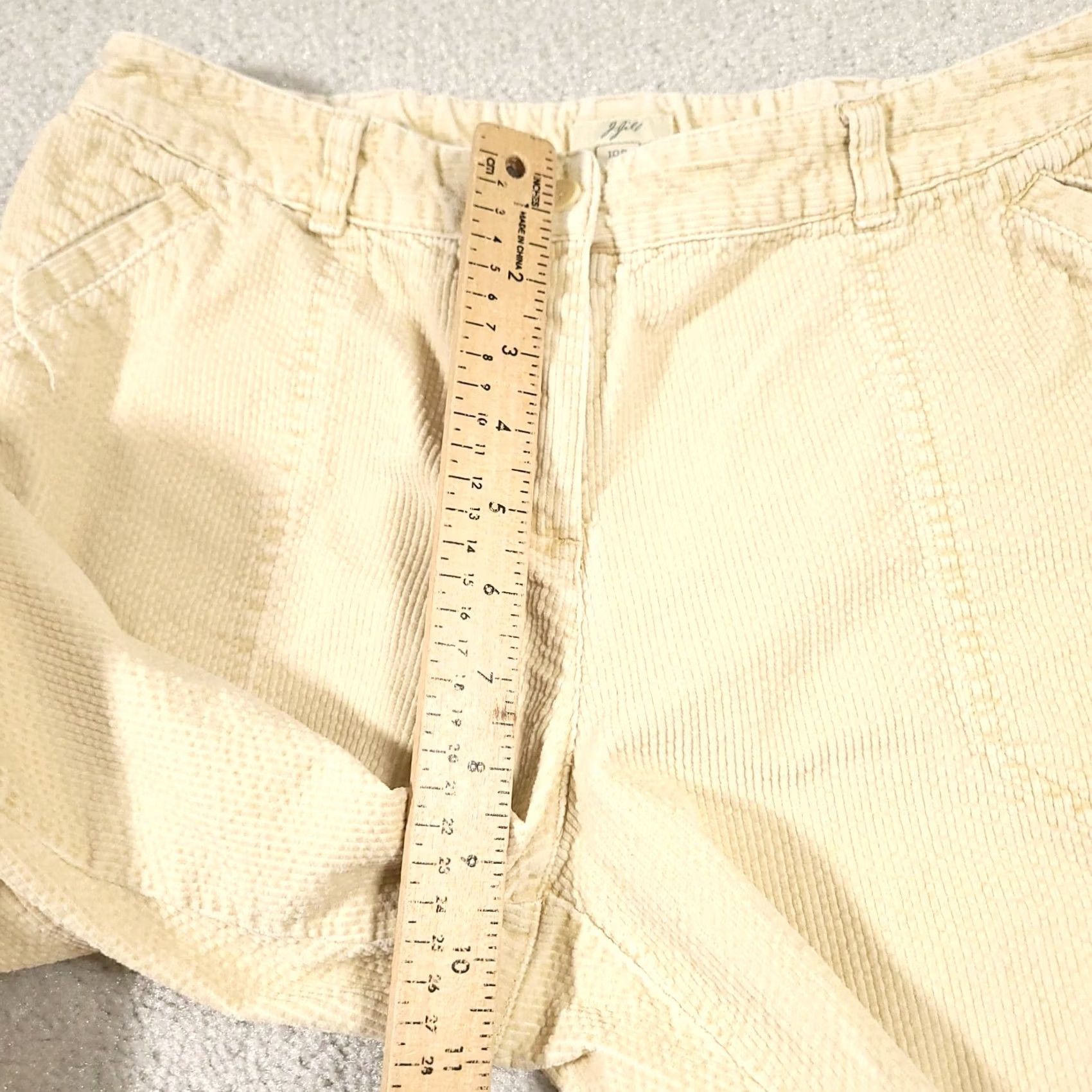 J. Jill J Jill Corduroy Pants Women's 10P Beige Straight Leg Button Flap Pockets Pants Regular Size 32" / US 10 / IT 46 - 7 Thumbnail
