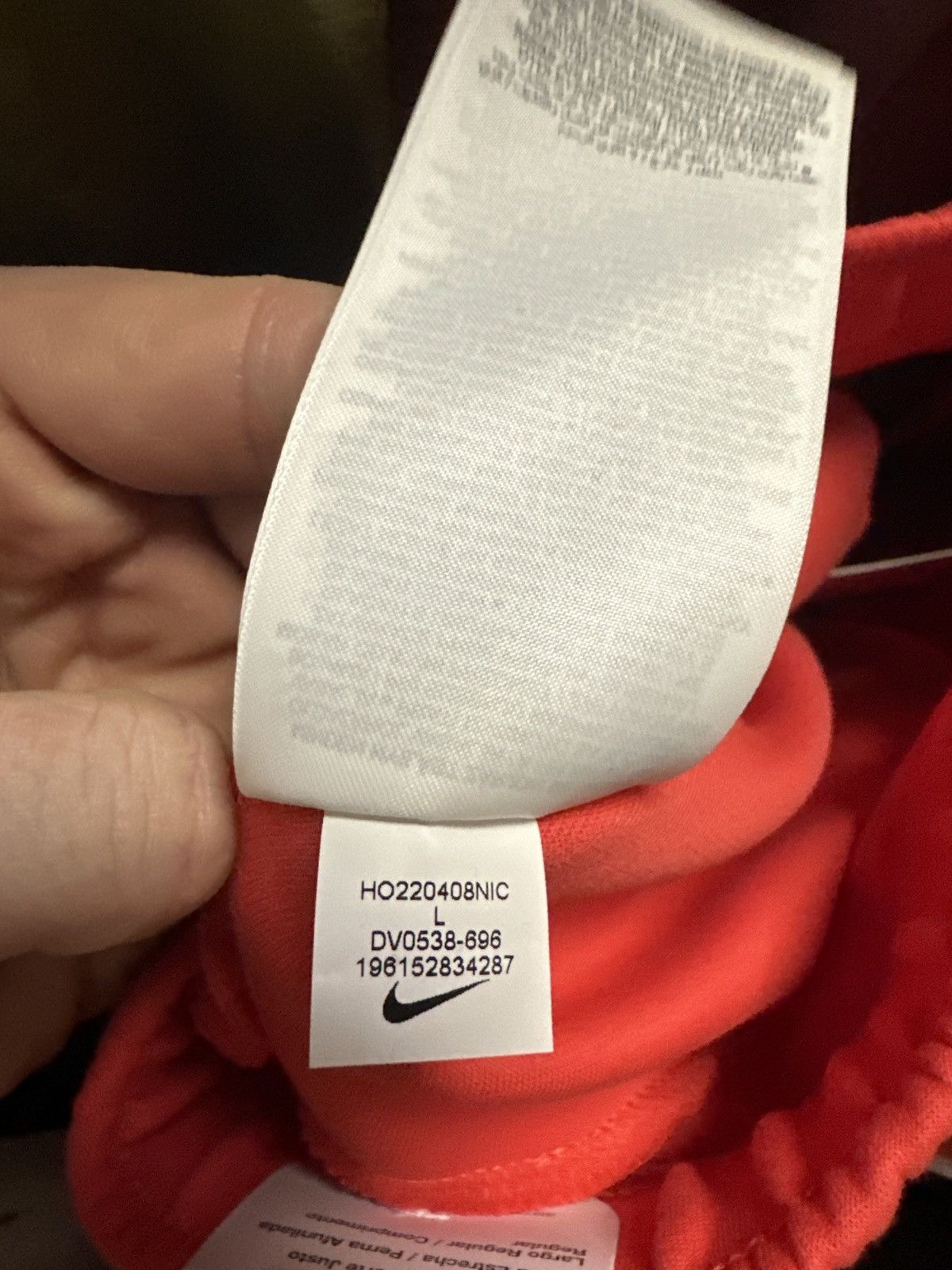 Nike Nike tech fleece joggers size L red logo drill Size US 34 / EU 50 - 6 Thumbnail