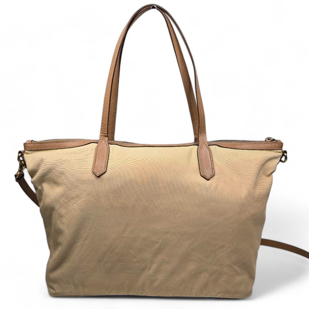 Prada Prada - Saffiano Brown Leather Handbag Gold Hardware Size ONE SIZE - 3 Thumbnail