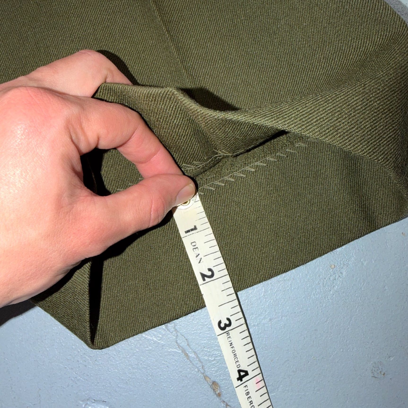 Vintage VINTAGE Military Trousers Pants Mens Wool Green 31x30 50s M1951 OG-108 Regular Dress Pants Shirt? Size US 31 - 2 Thumbnail