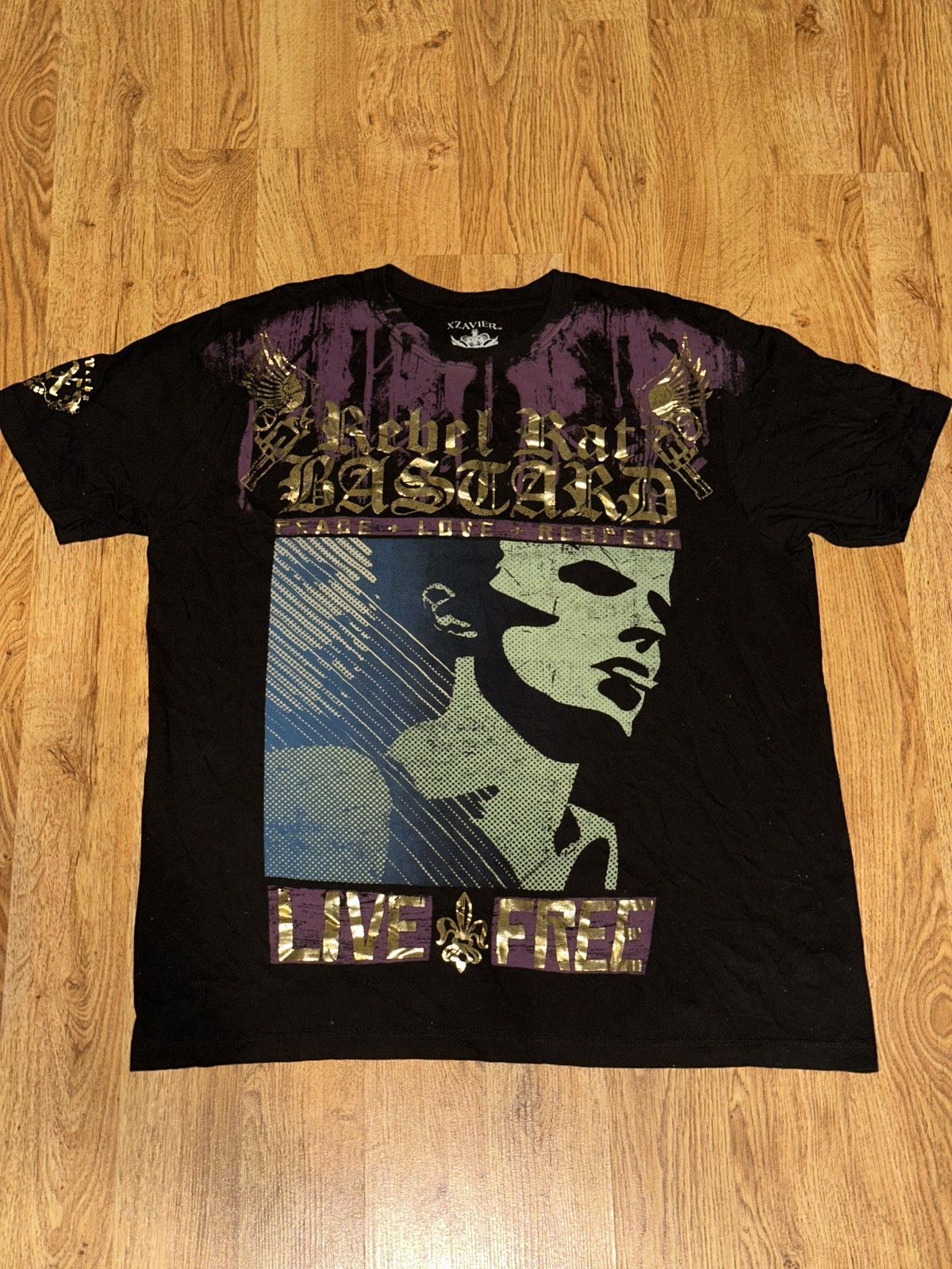 Vintage × Xavier Y2K XZAVIER Rebel Rat Bastard Jesse Pinkman All Over Print Size US XL / EU 56 / 4 - 8 Thumbnail