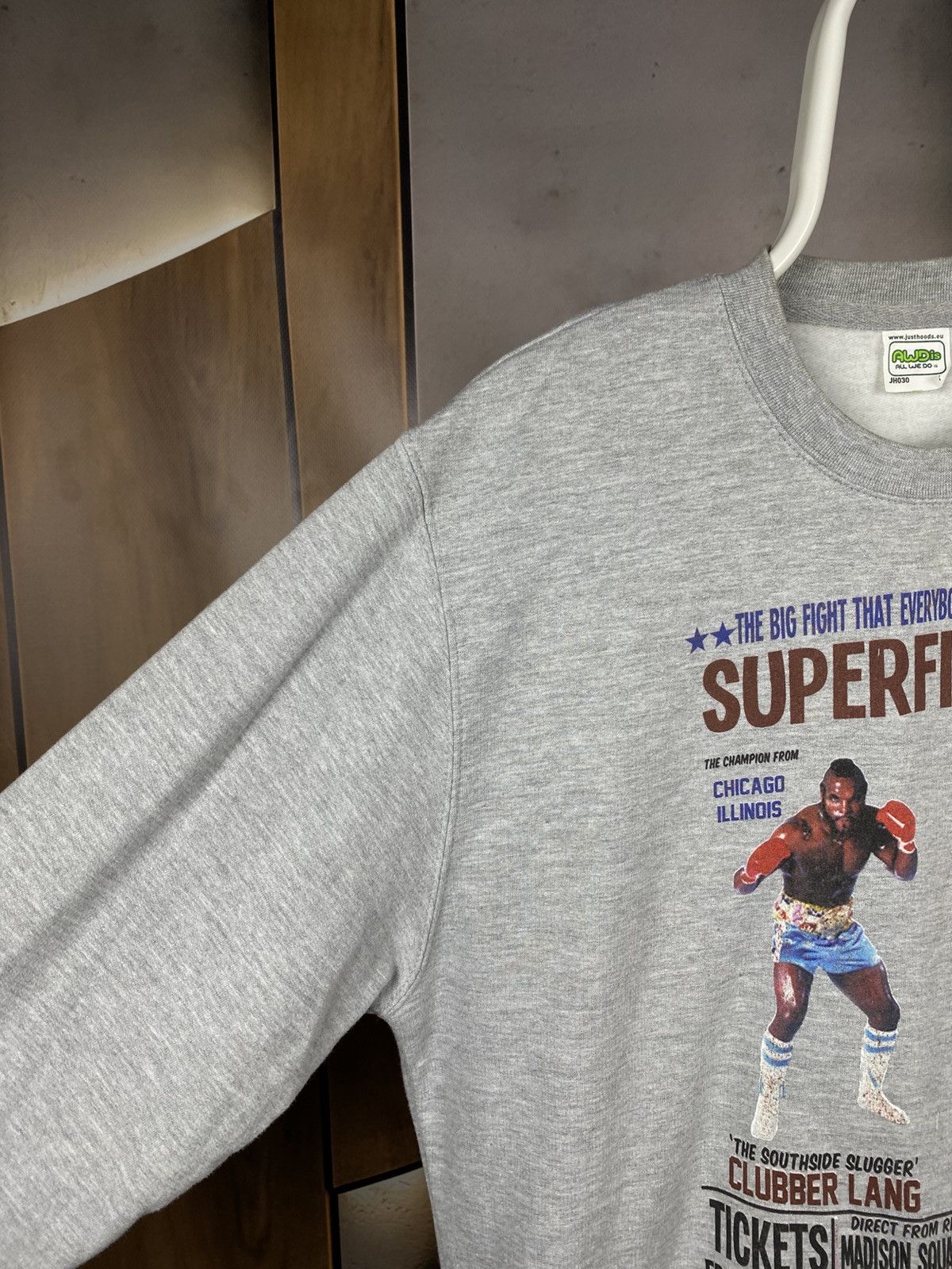 Vintage 🥊Vintage 90s Swetshirt Movie Rocky Balboa And Clubber Land🥊 Size US M / EU 48-50 / 2 - 4 Thumbnail