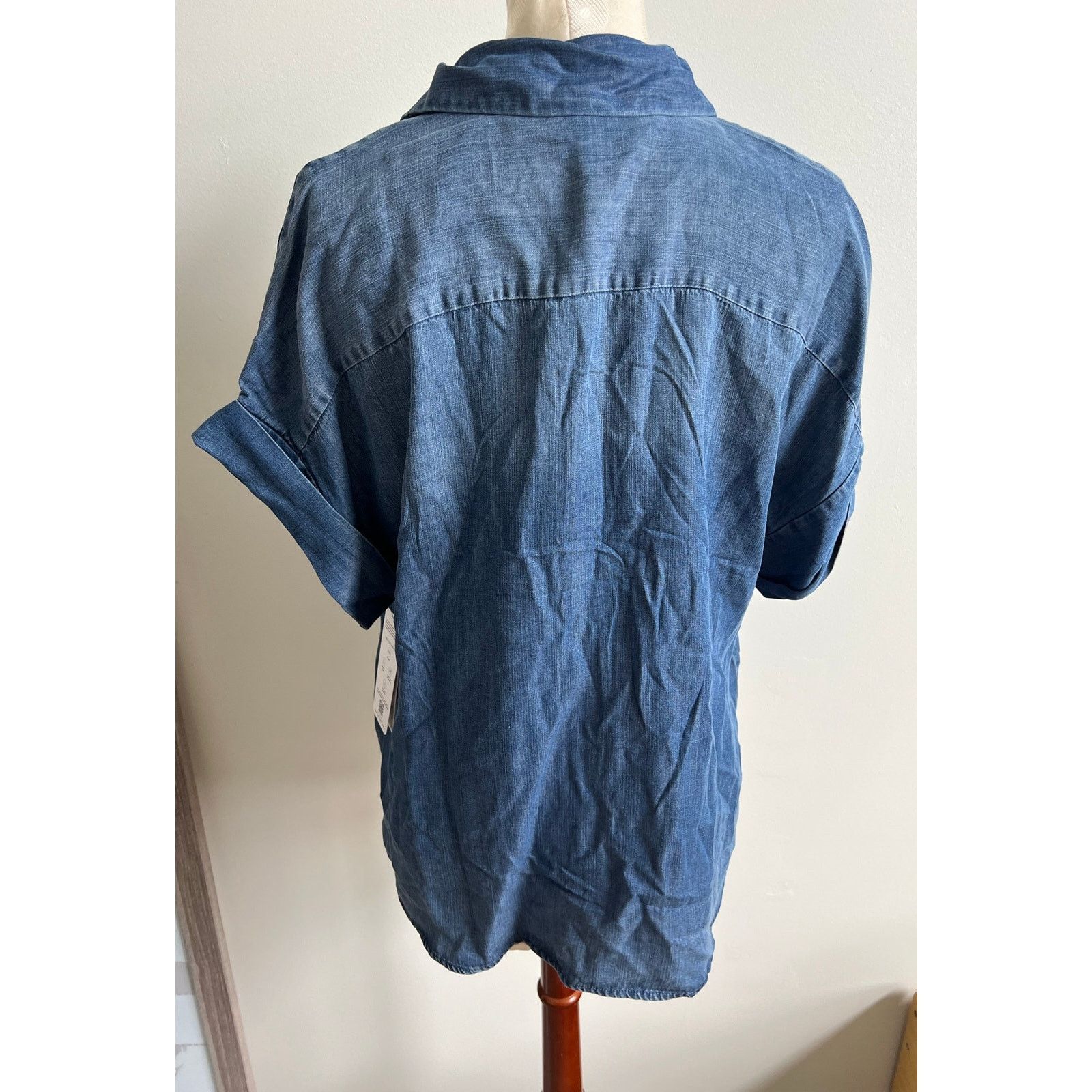 Other Liverpool Los Angeles Denim Button Up Top Petite Small NWT Size S / US 4 / IT 40 - 5 Thumbnail