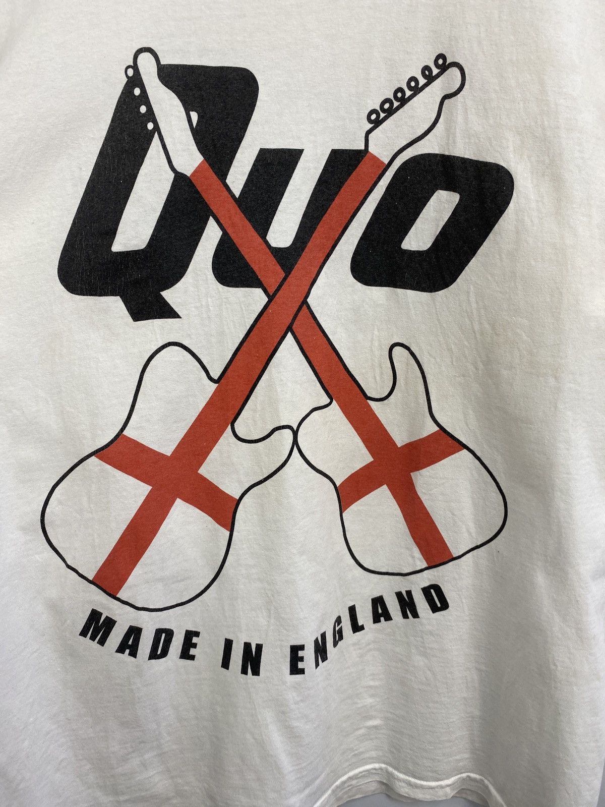 Band Tees 🏴󠁧󠁢󠁥󠁮󠁧󠁿 Vintage 90s Status Quo made in England Rock Band T-Shirt Size US L / EU 52-54 / 3 - 5 Thumbnail