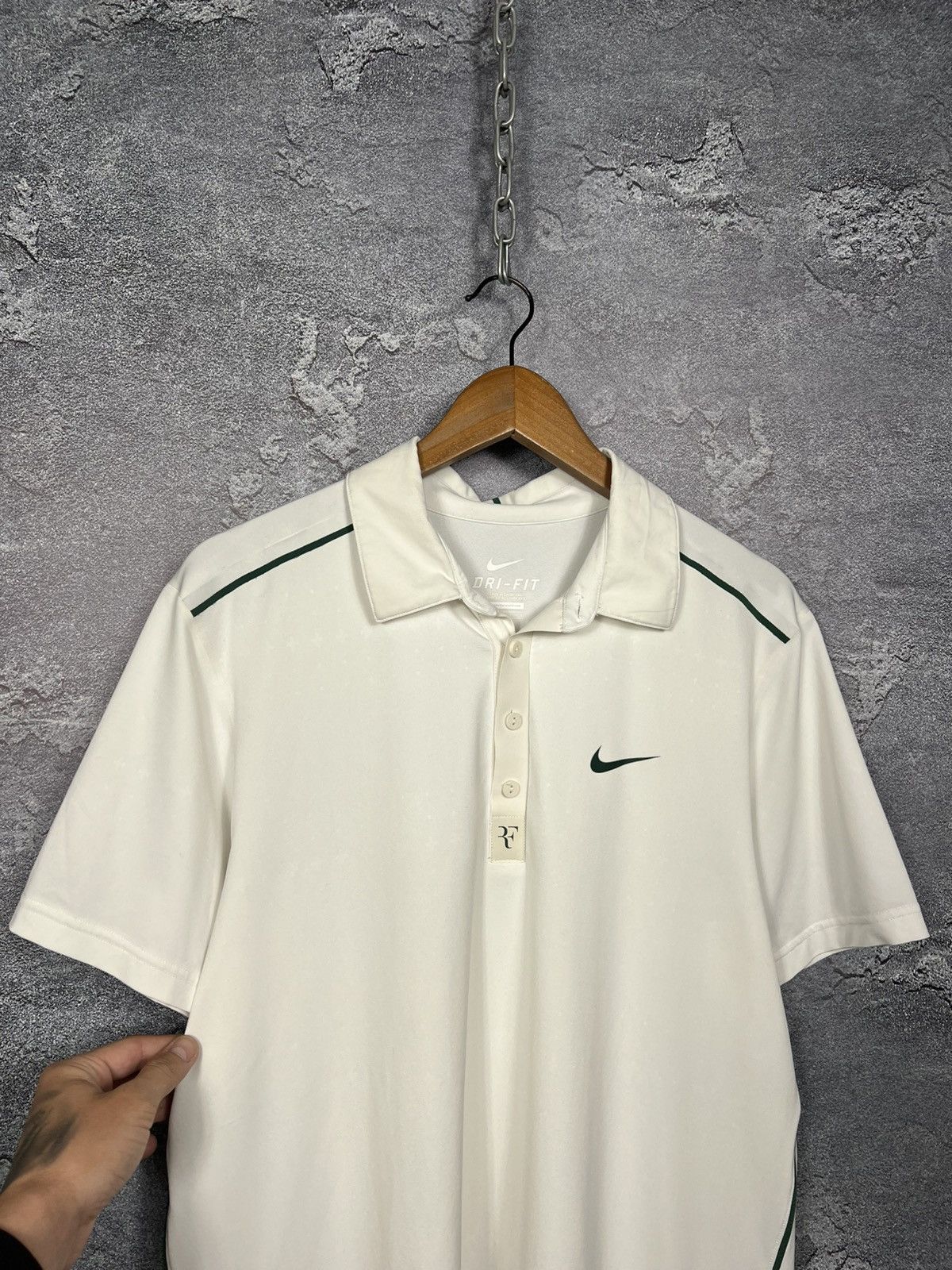 Nike Nike Court Roger Federer RF 2011 Wimbledon Tennis Polo Tee Size US L / EU 52-54 / 3 - 3 Thumbnail