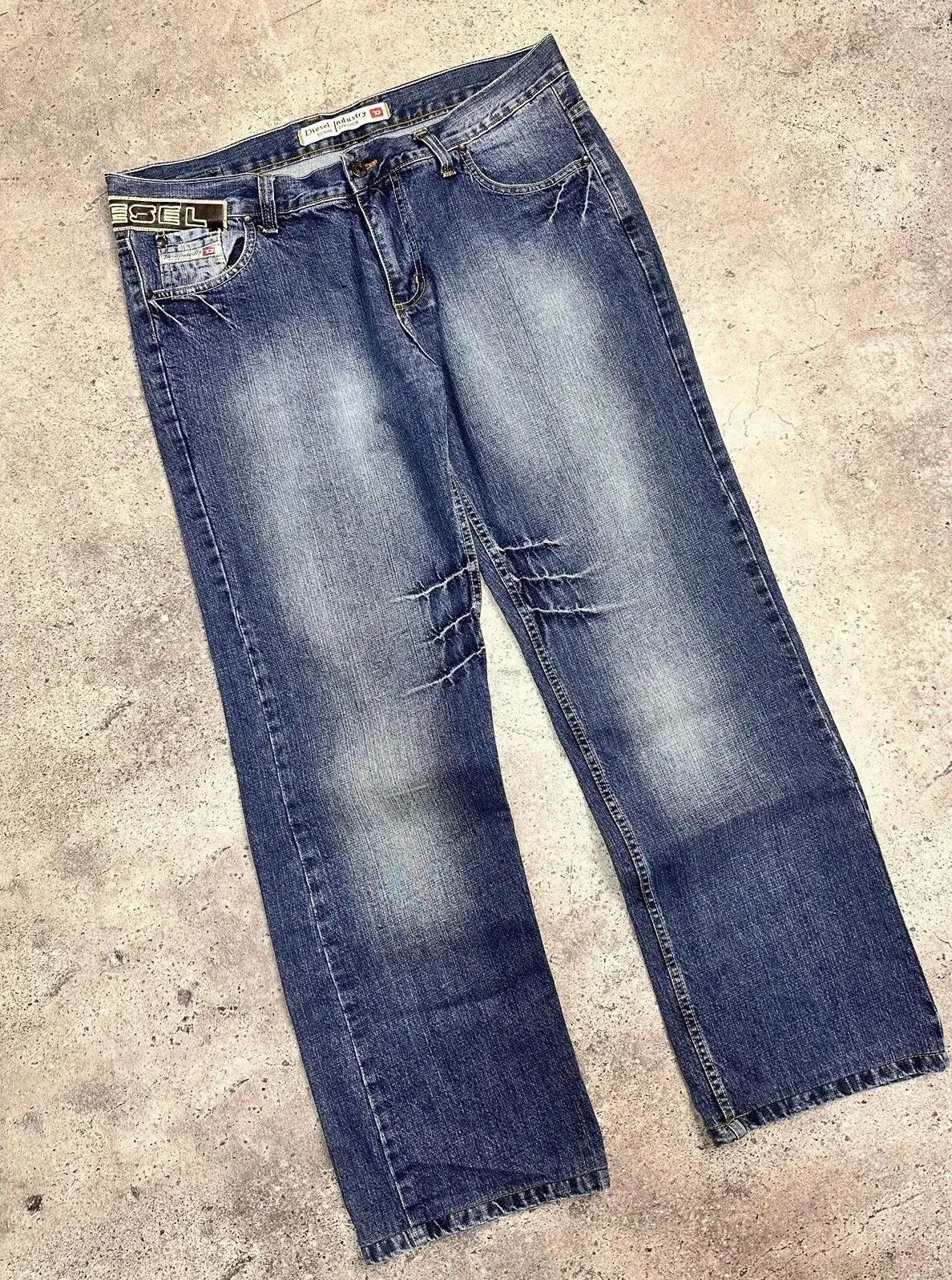 14th Addiction Vintage Diesel Bontage Denim Cargo Pants Avantgarde Luxury Size US 36 / EU 52 - 14 Thumbnail