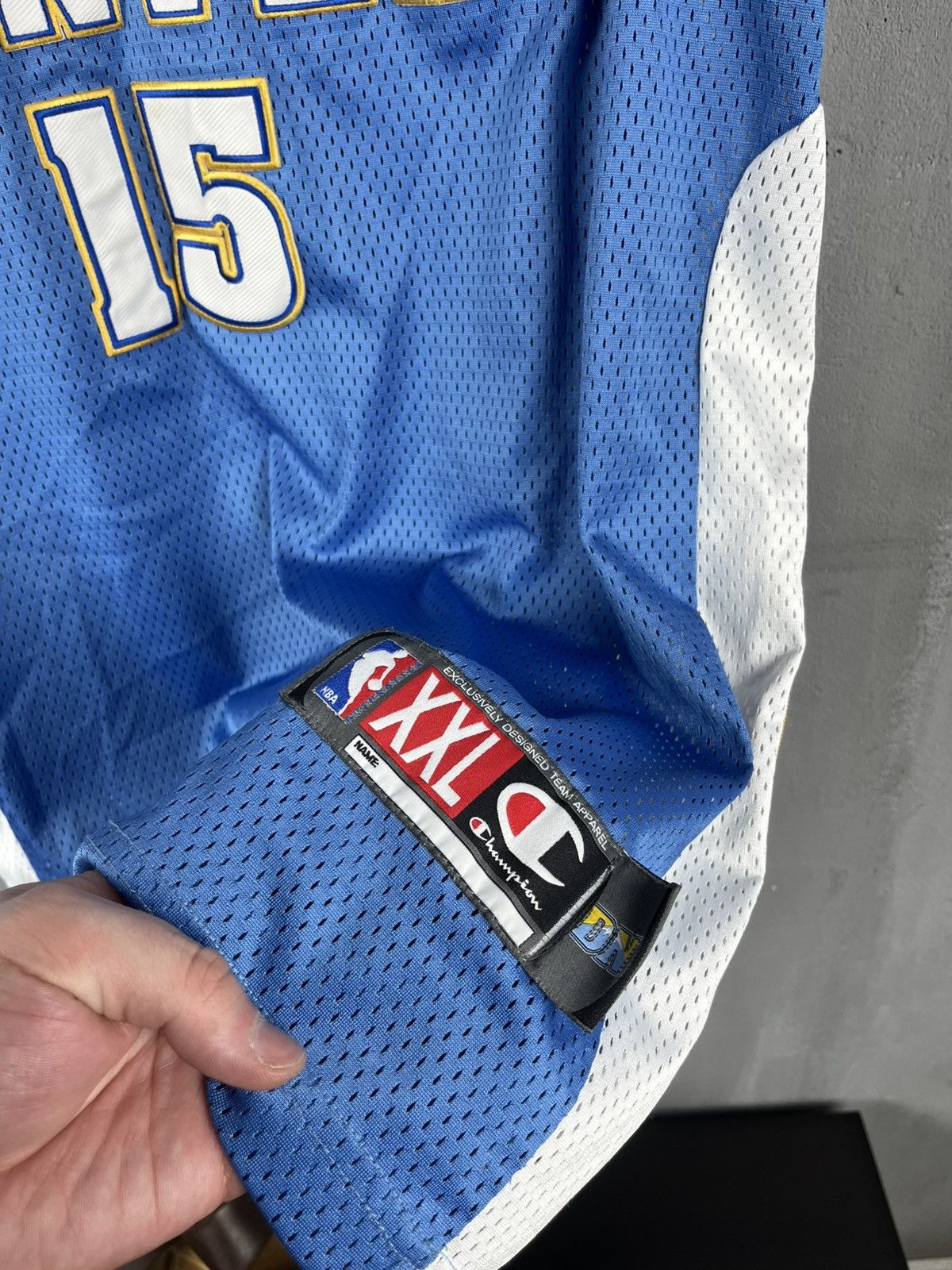 NBA Champion Vintage 90s Denver Nuggets #15 Carmelo Anthony Size US XXL / EU 58 / 5 - 3 Thumbnail