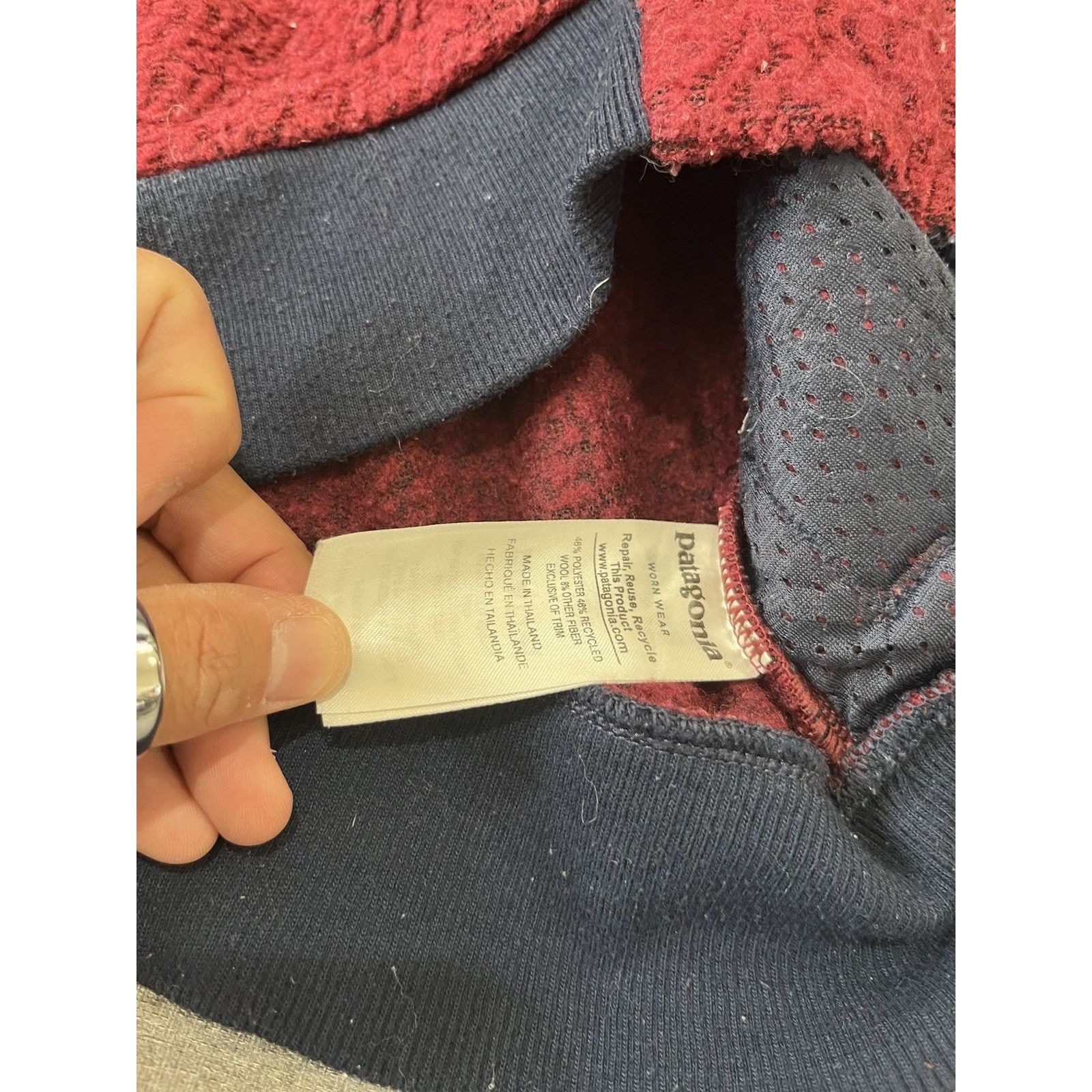 Patagonia Patagonia Jacket Womens XSmall Red Blue Full Zip Fleece Size XS / US 0-2 / IT 36-38 - 4 Thumbnail