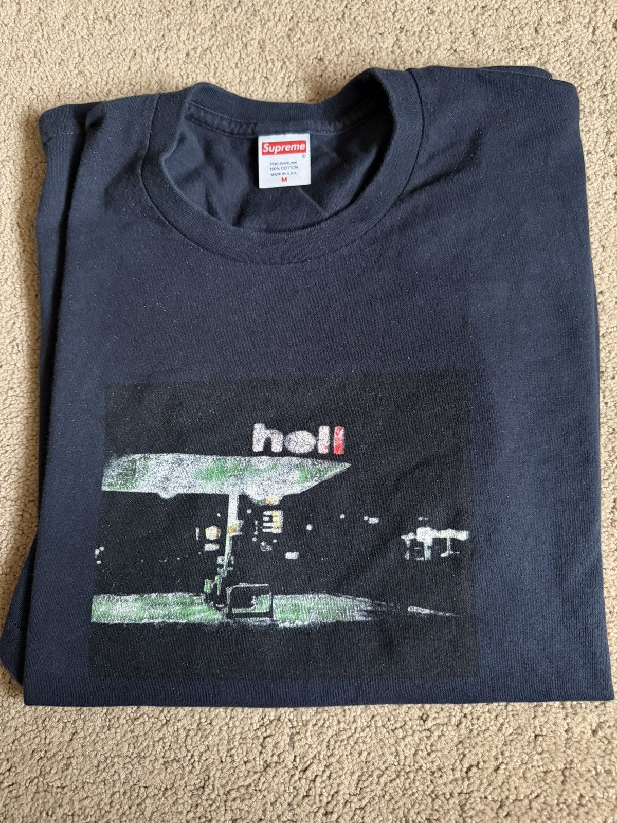 Supreme Supreme FW23 Hell Tee Navy Size Medium Size US M / EU 48-50 / 2 - 1 Thumbnail
