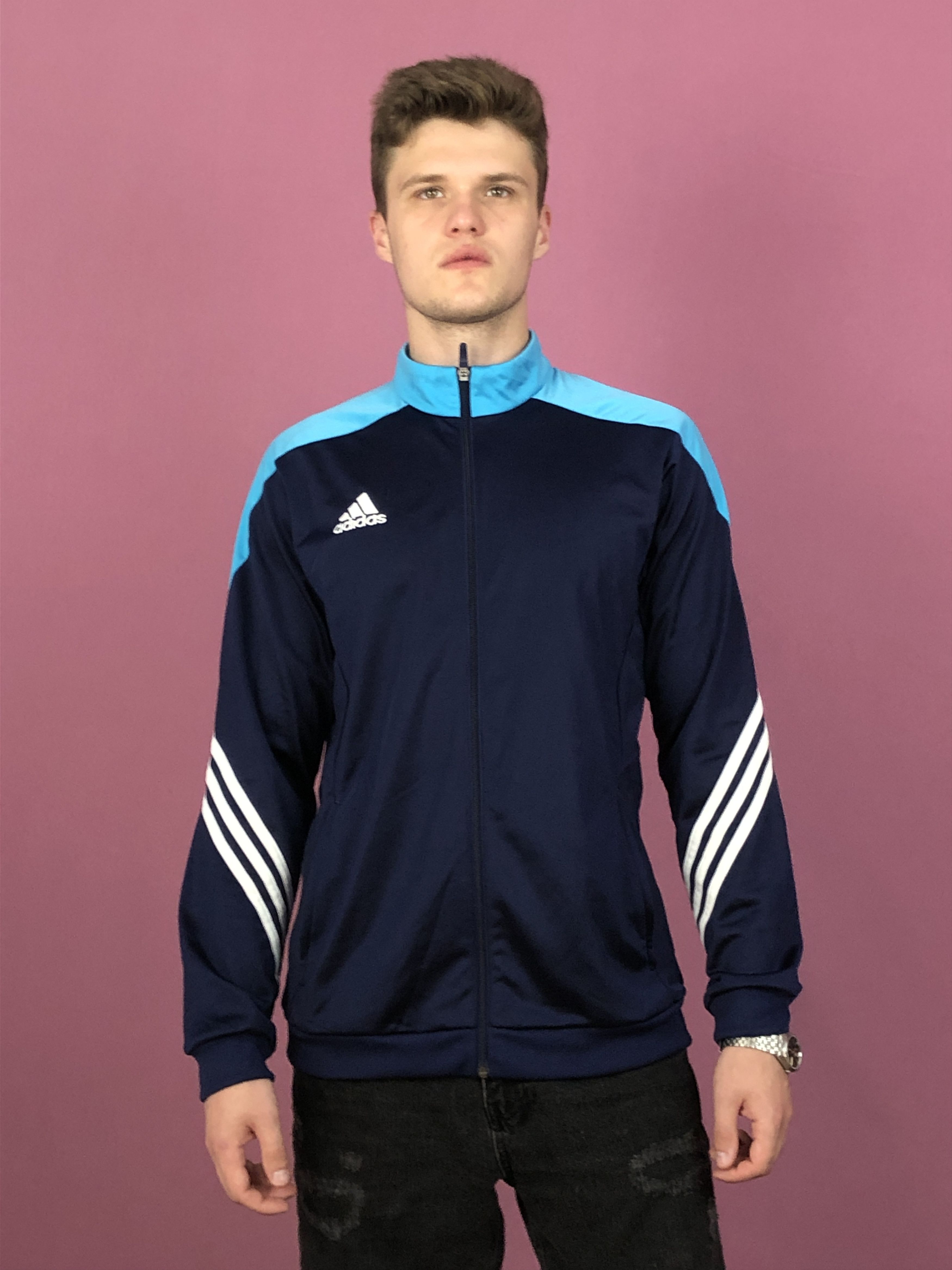 Adidas Adidas Vintage Men's Track Jacket - Size L Size US L / EU 52-54 / 3 - 1 Thumbnail