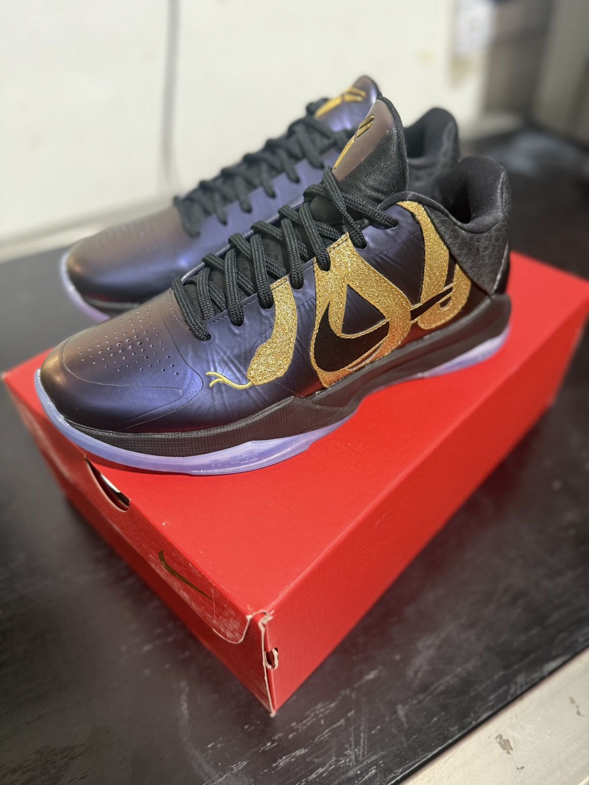 Nike NIKE KOBE V EGGPLANT / BLACK Size US 8 / EU 41 - 3 Thumbnail