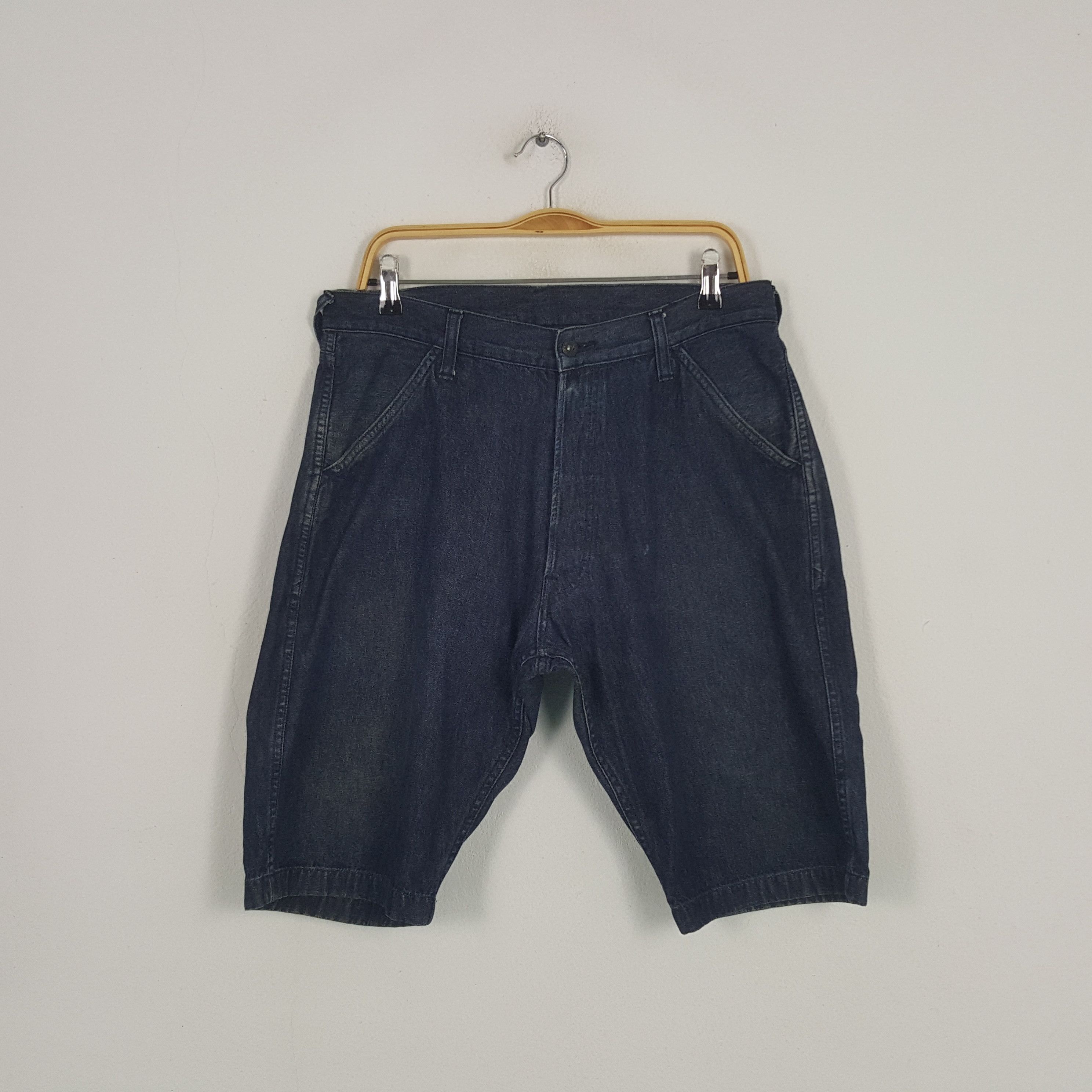Evisu × Japanese Brand × Vintage Vintage Evisu Japanese Brand Daicock Custom Short Denim Jean Size US 32 / EU 48 - 3 Thumbnail