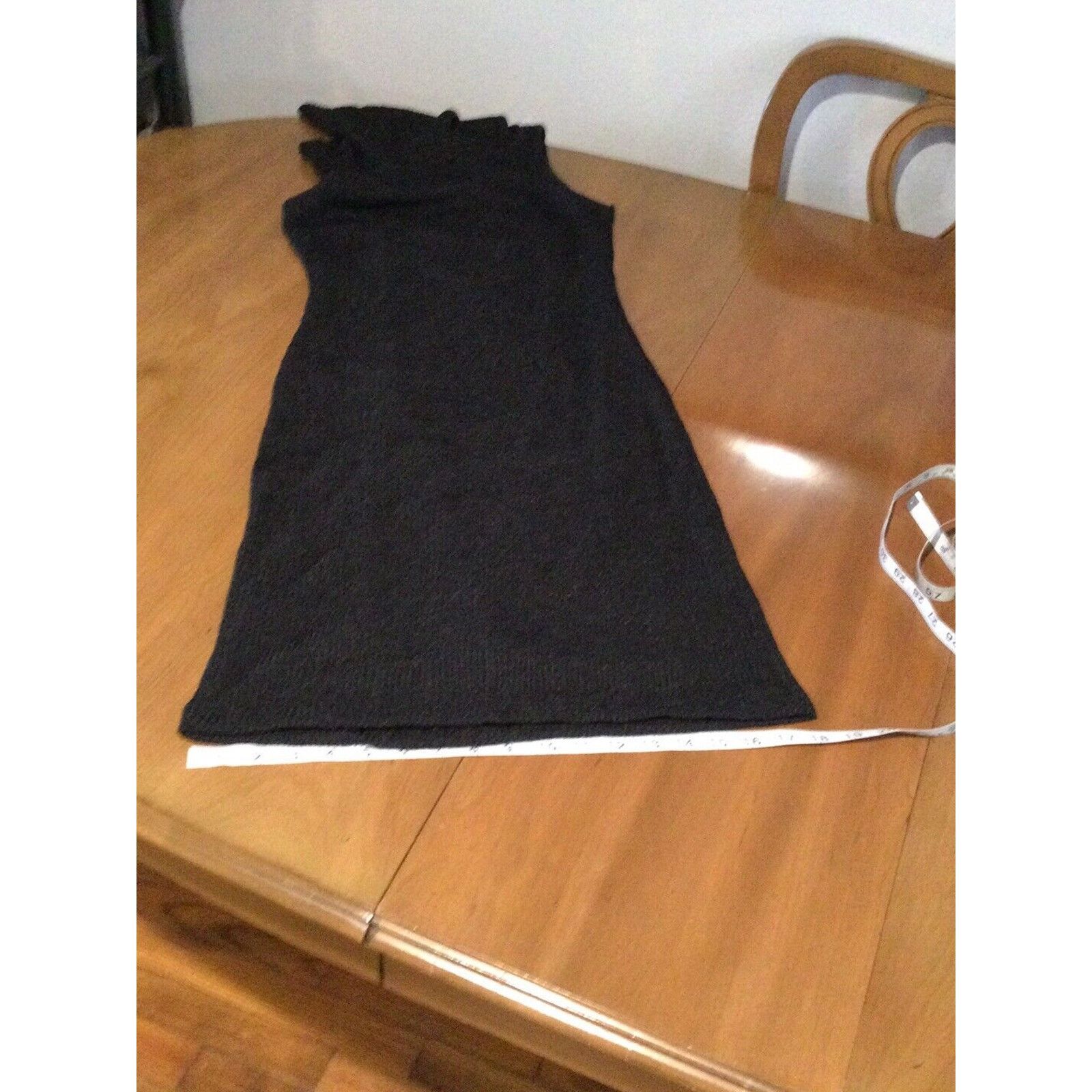 Other City Triangles Black Bodycon Turtleneck Sleeveless Dress SzM Size M / US 6-8 / IT 42-44 - 14 Thumbnail