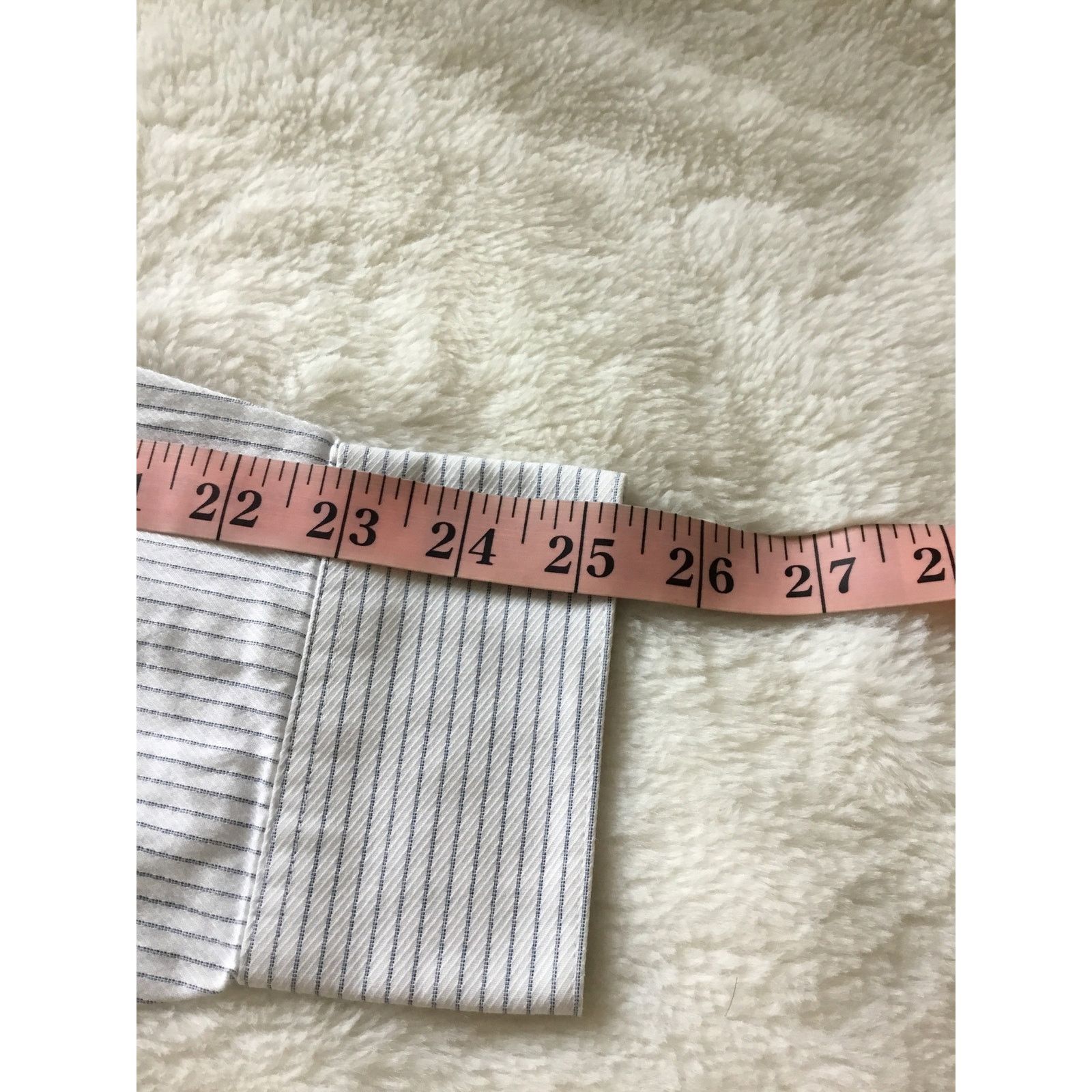 Calvin Klein Calvin Klein White&Blue Stripes Long Sleeve Shirt Size US M / EU 48-50 / 2 - 10 Thumbnail