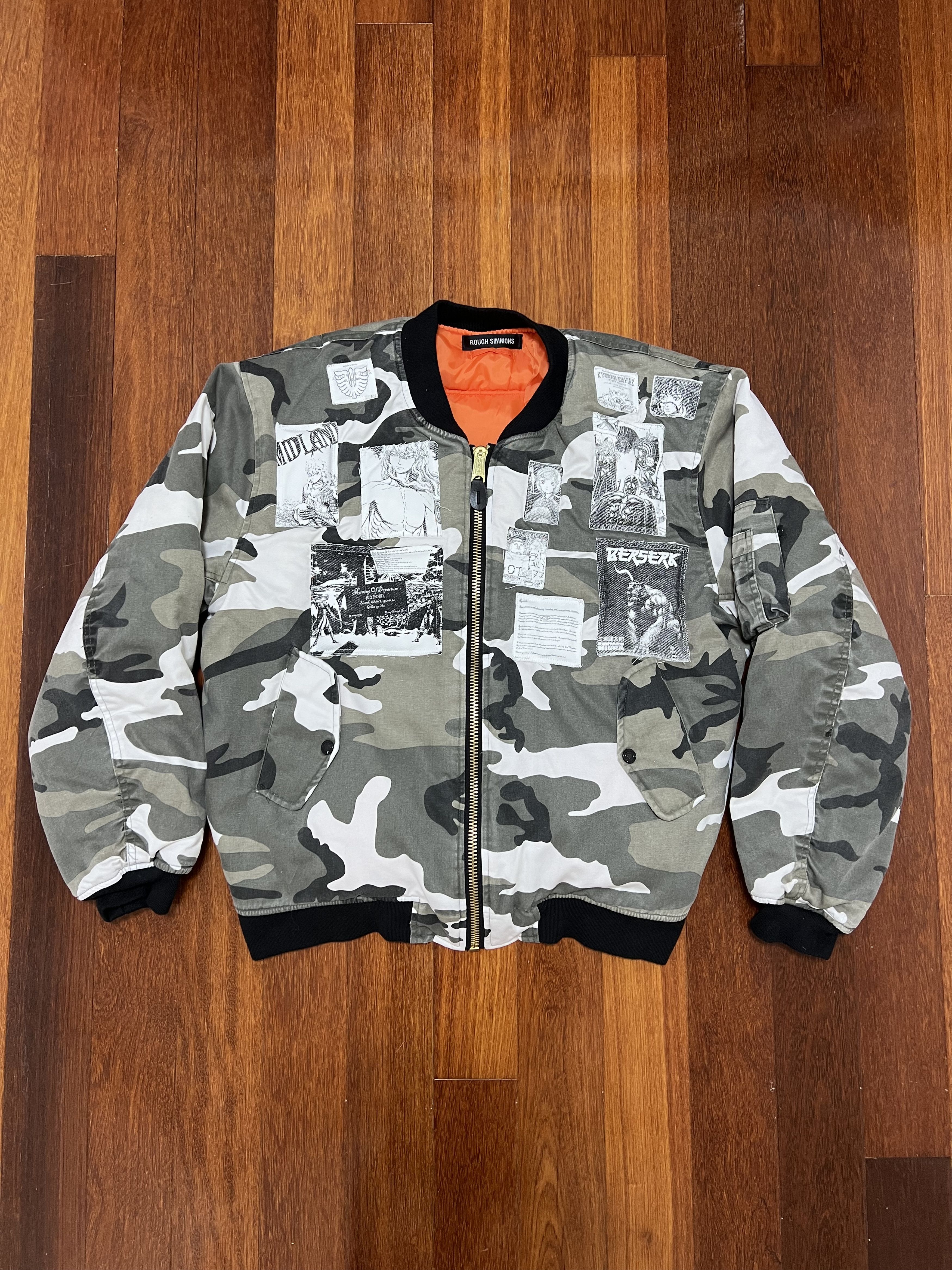 Fostex Garments × Rough Simmons 💚 2022 Rough Simmons Beserk Swordsman Patched Bomber Size US L / EU 52-54 / 3 - 3 Thumbnail