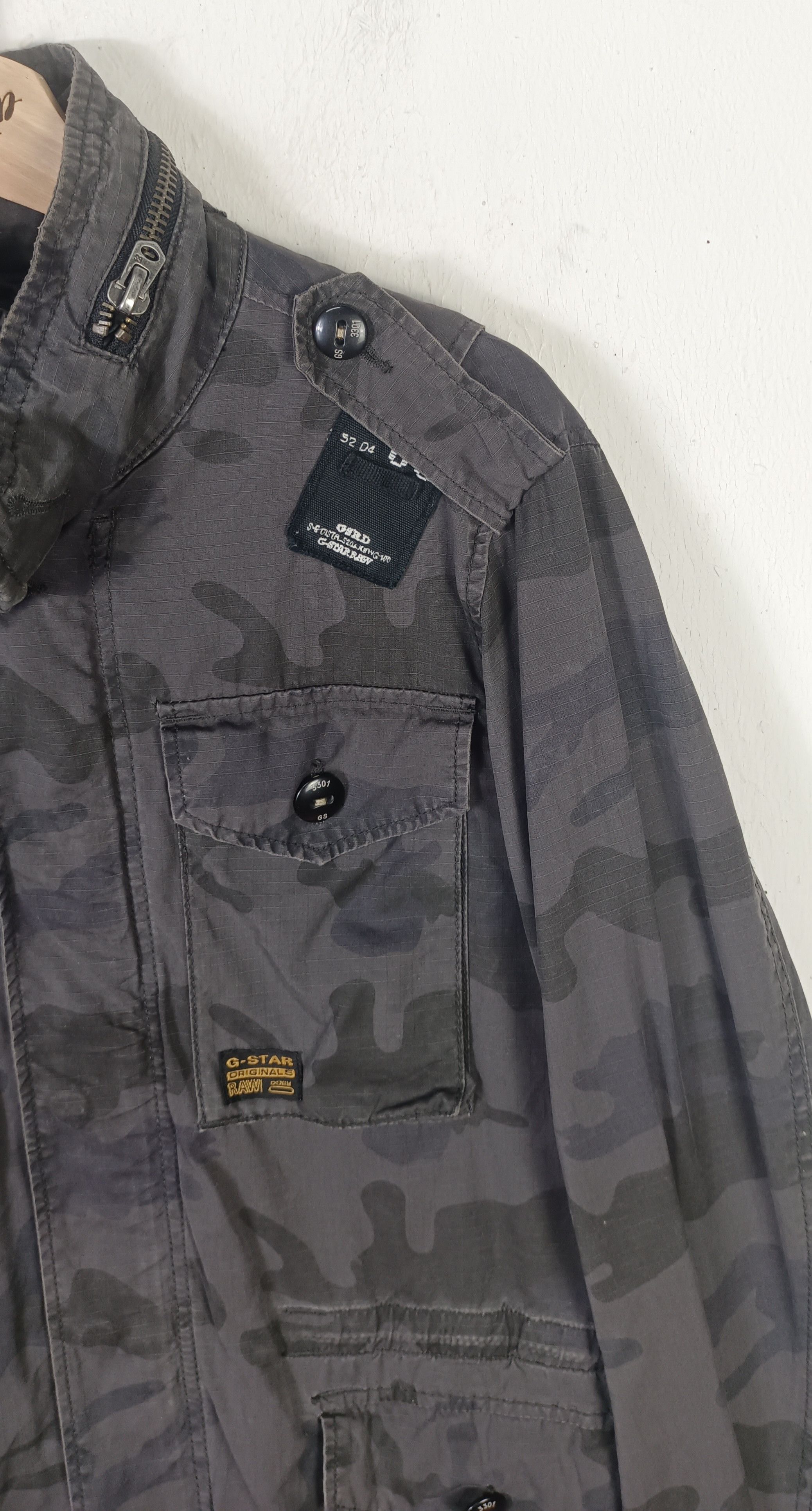 G-Star G Star Raw Denim Military Tactical Jacket Size US L / EU 52-54 / 3 - 6 Thumbnail