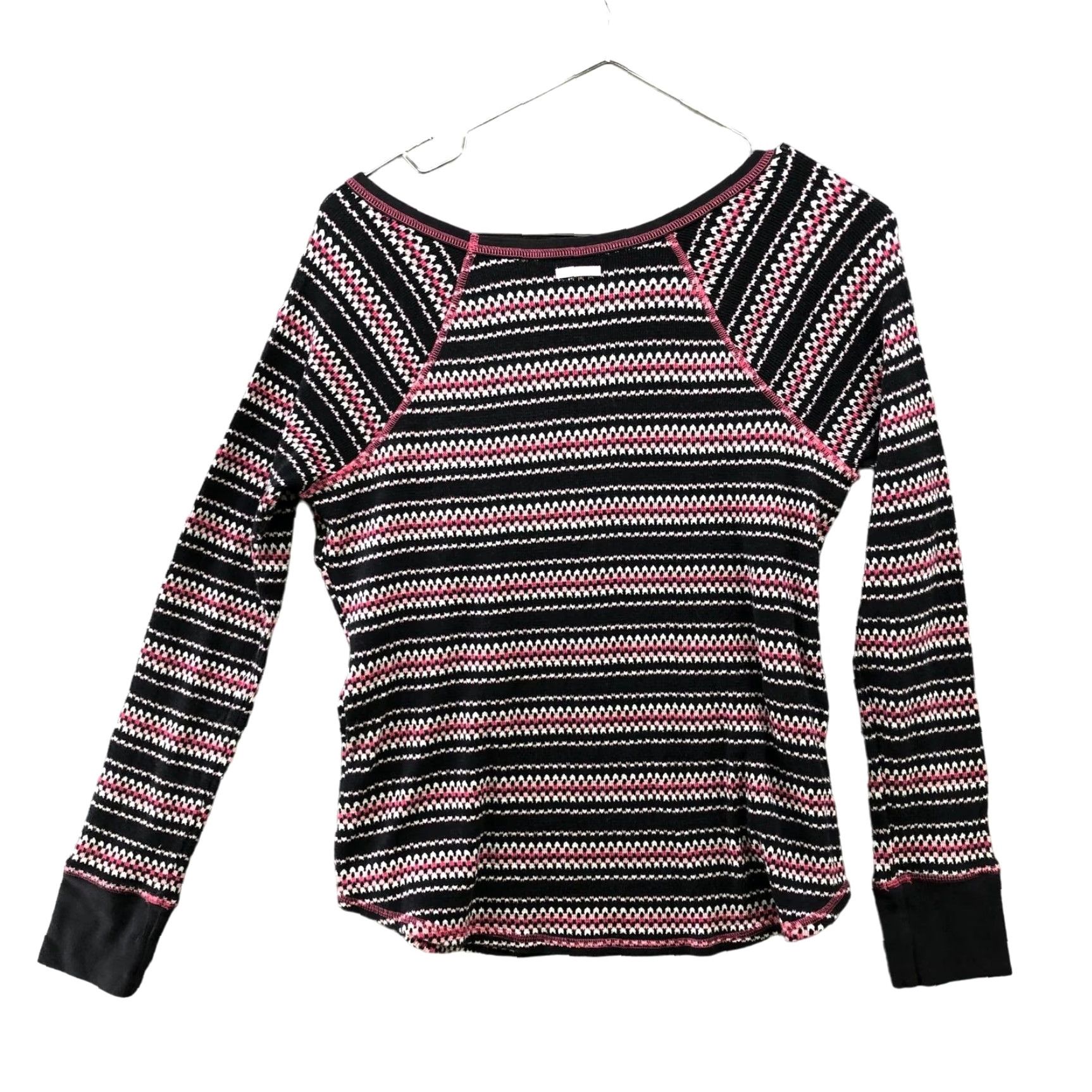 Victoria's Secret Victoria's Secret Fair Isle Thermal Long Sleeve Shirt Womens M Multicolor Size M / US 6-8 / IT 42-44 - 2 Thumbnail
