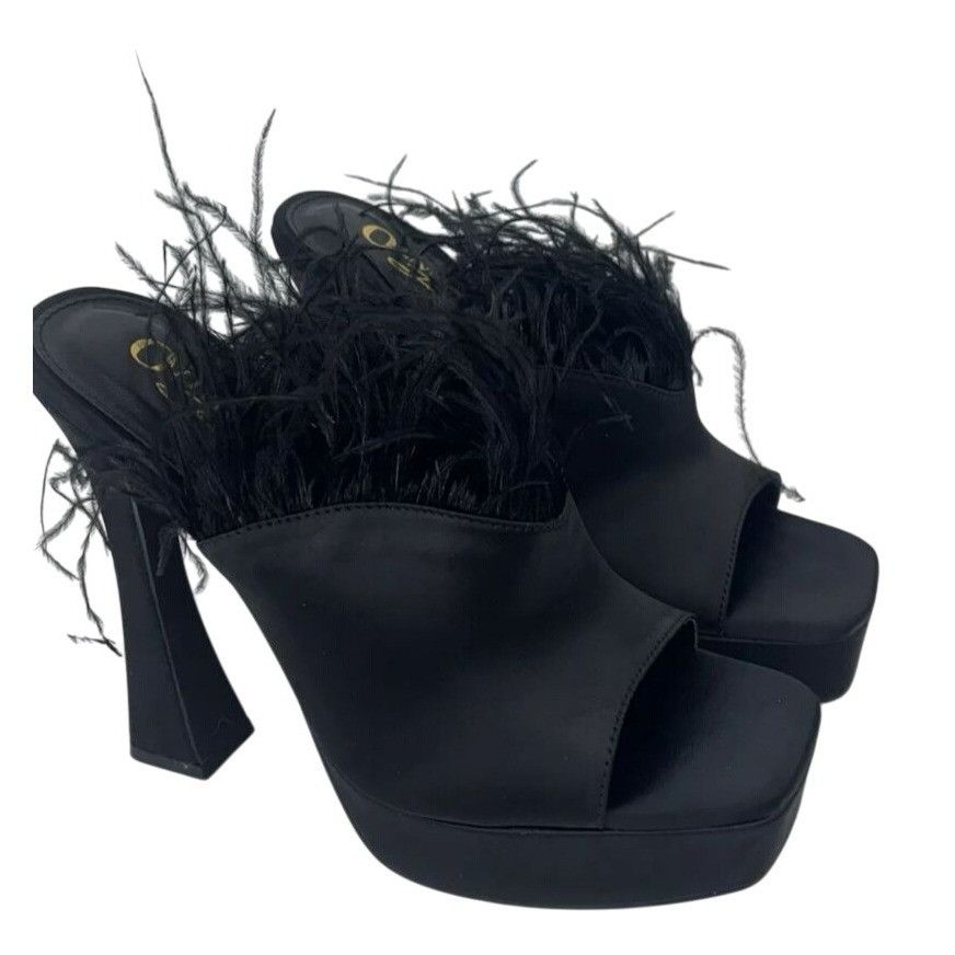 Other OLIVIA FERGUSON / Funkietowe / Black / Feather / Trim Platfo Size US 8.5 / IT 38.5 - 2 Thumbnail