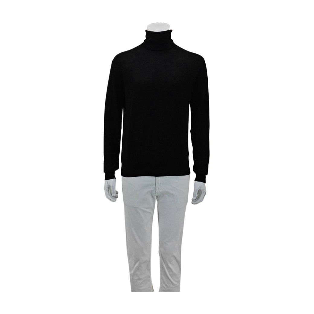 Hermes Hermès Black 100% Wool Turtleneck Sweater Size S Size US S / EU 44-46 / 1 - 1 Thumbnail