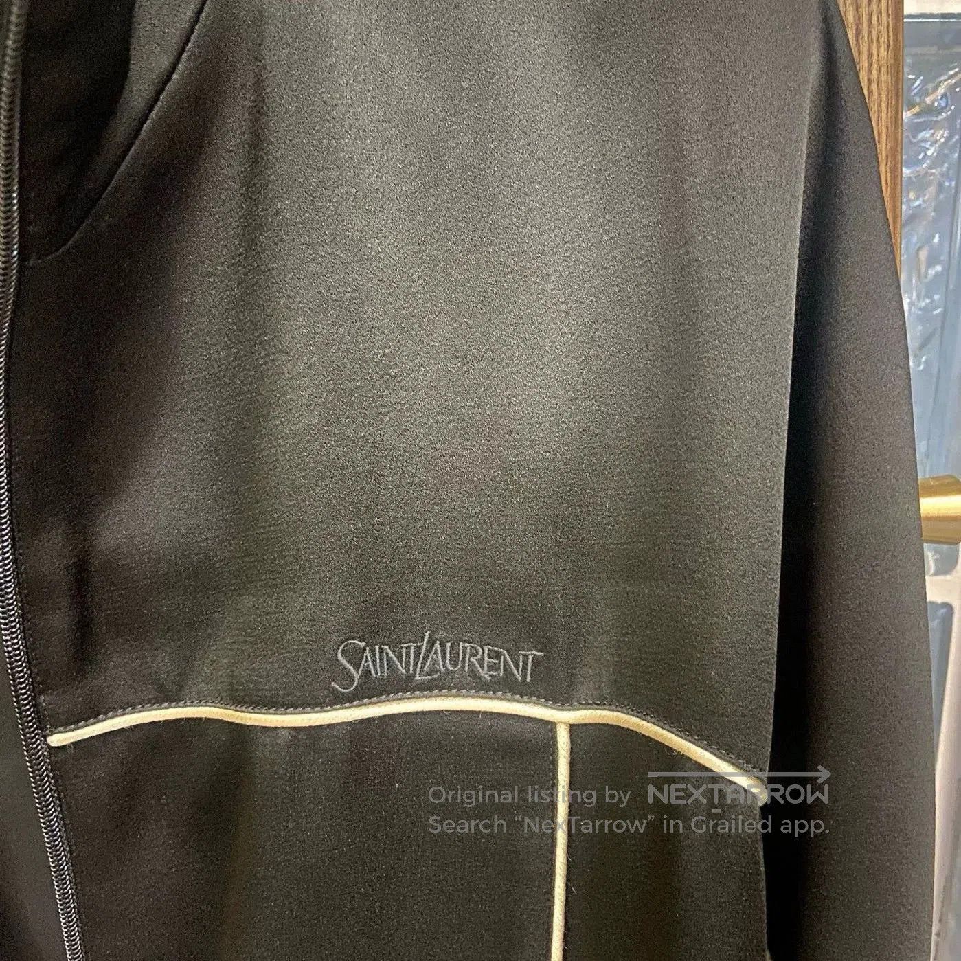 Saint Laurent Paris Saint Laurent FW23 Black White Trim Jacket. Size US M / EU 48-50 / 2 - 4 Thumbnail