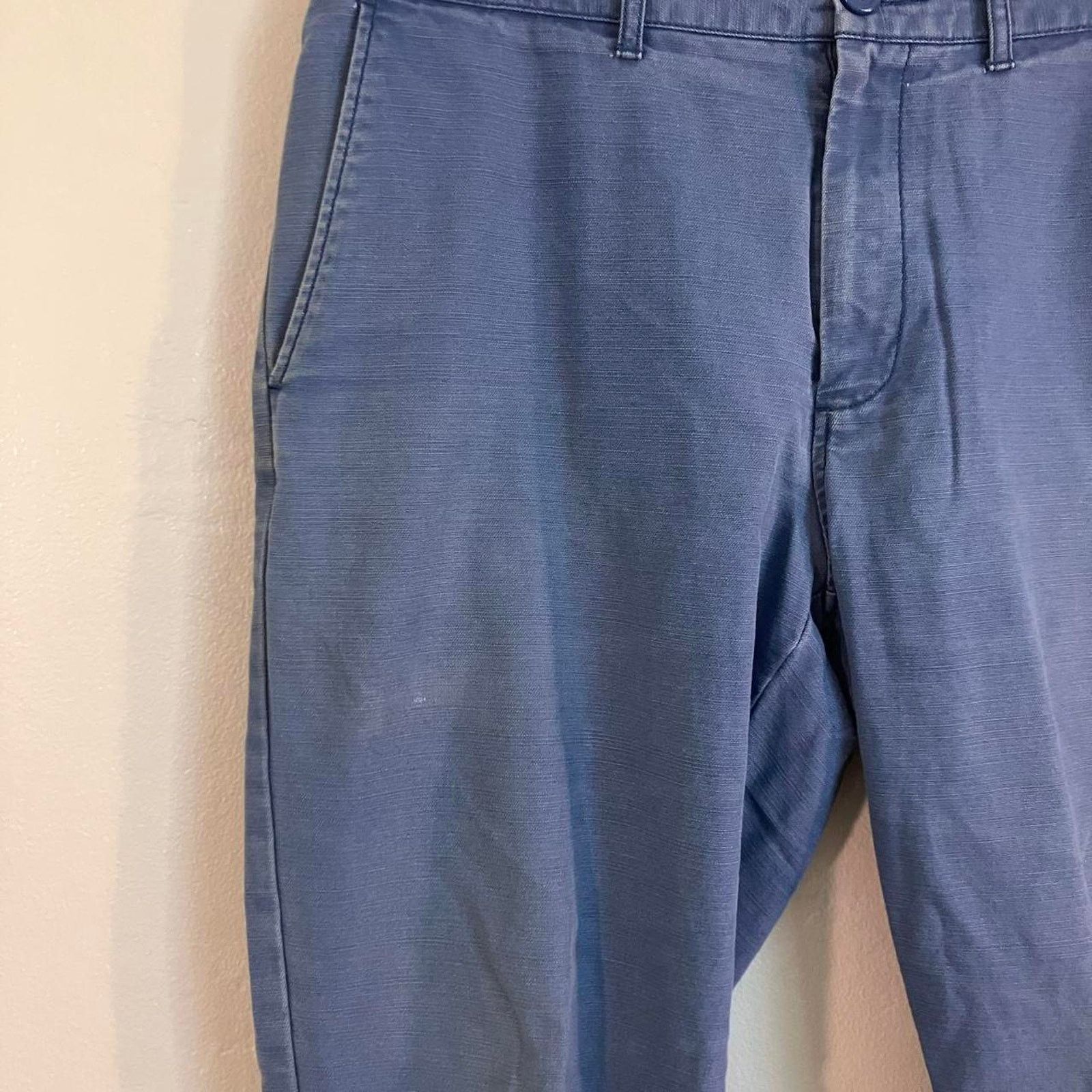 J.Crew J. Crew The Sutton Blue Straight Leg Faded Chino Pants Size US 34 / EU 50 - 2 Thumbnail