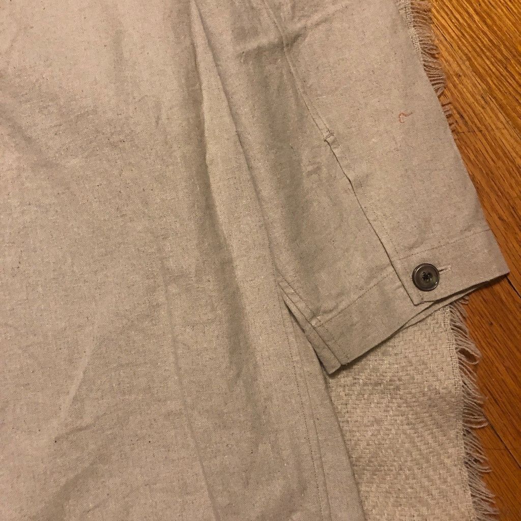 Fujito Shirt Coat Natural Linen Cotton Canvas Japan Size 4 L/XL NWT Size US L / EU 52-54 / 3 - 10 Thumbnail