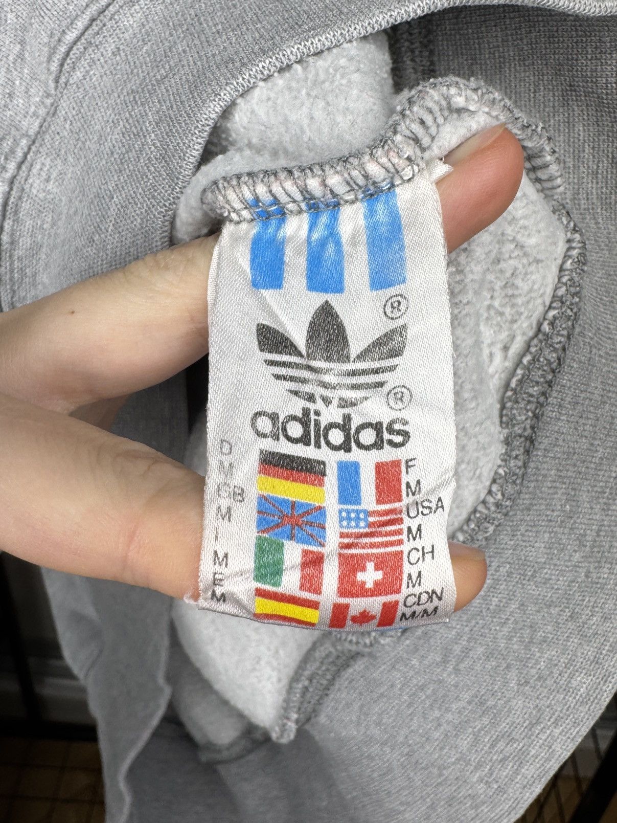 Adidas Adidas Dikembe Mutombo #55 vintage 90s grey sweatshirt M Size US M / EU 48-50 / 2 - 12 Thumbnail