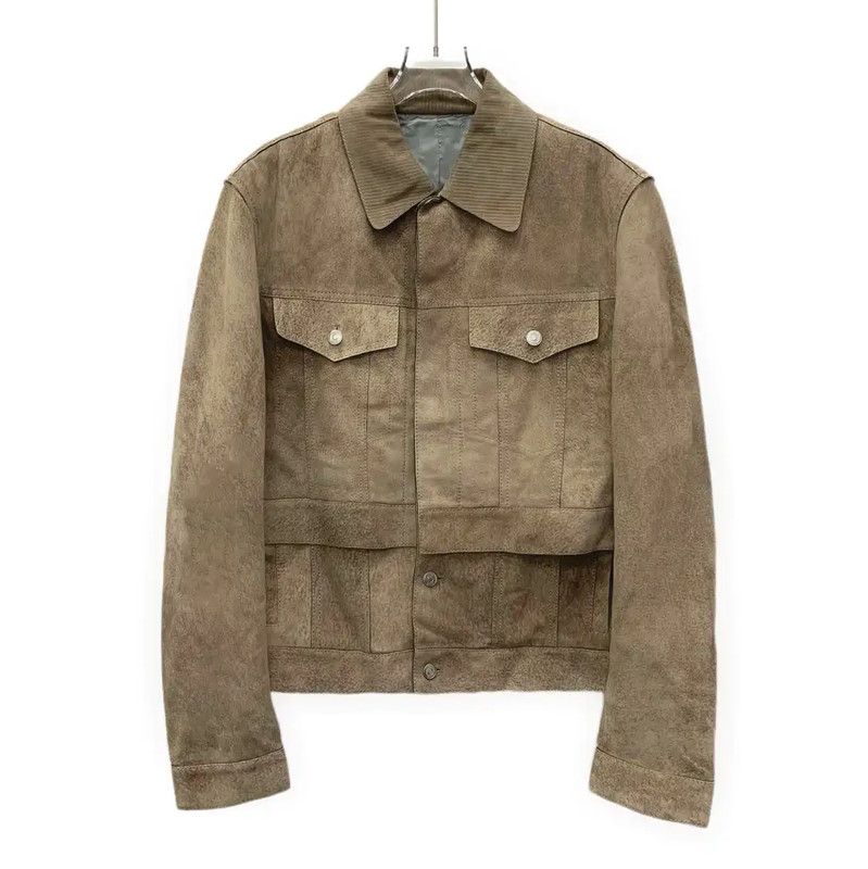Dior Dior Brown Lambskin Men's Outerwear Jacket 0089 Size US M / EU 48-50 / 2 - 1 Thumbnail