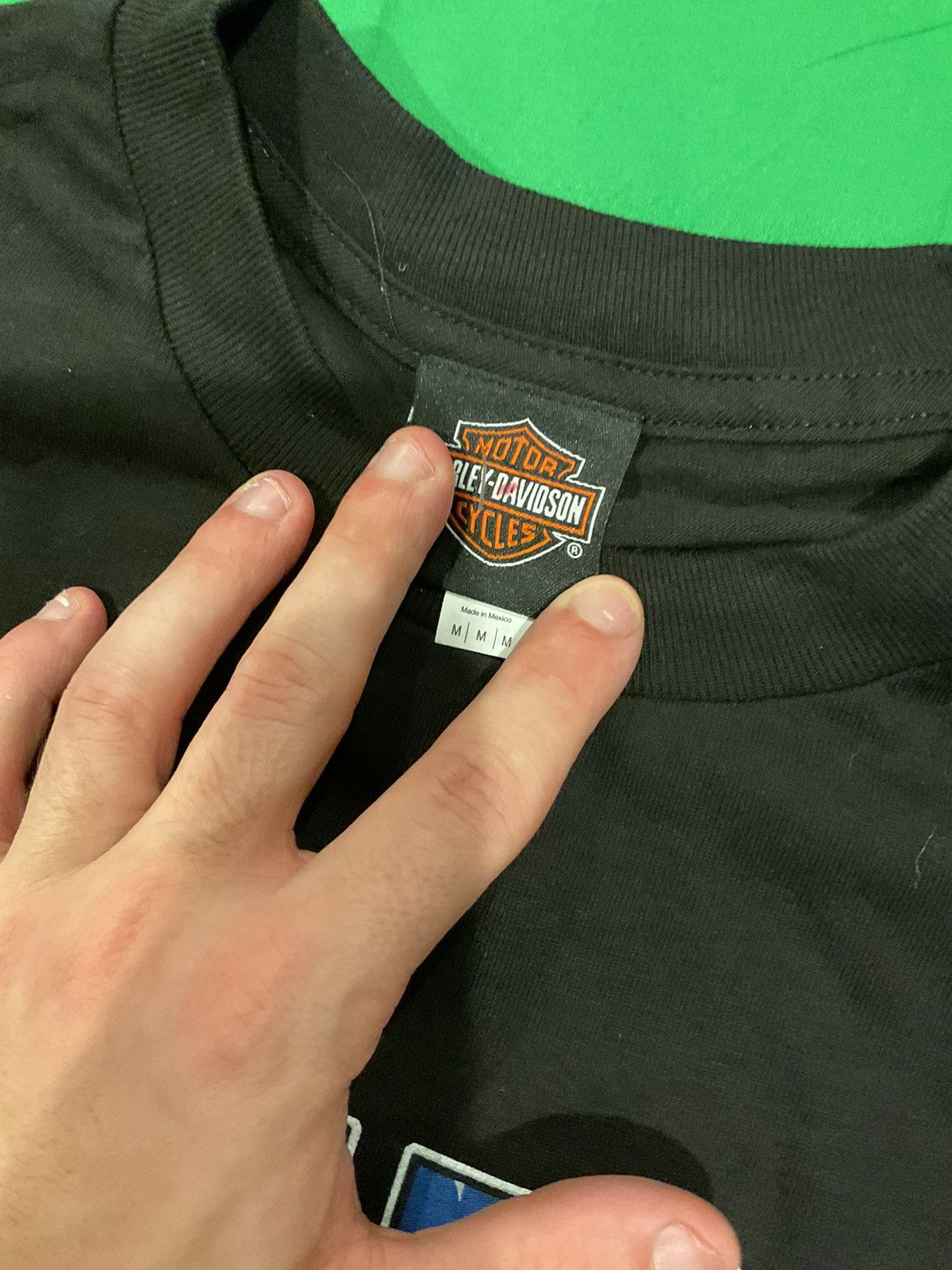 Harley Davidson × Vintage Harley Davidson Yankee black and orange t-shirt Size US M / EU 48-50 / 2 - 3 Thumbnail