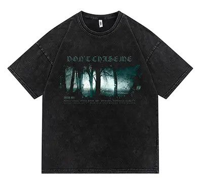 image of Vintage Don't Chase Me Oversized T-Shirt in Black, Men's (Size Large)