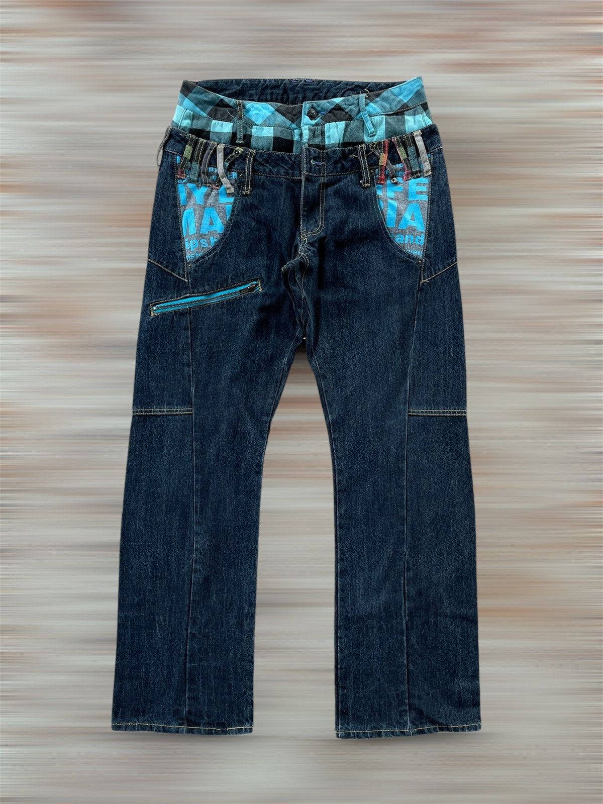 Designer × Japanese Brand DOUBLE WAIST JEANS Size US 31 - 4 Thumbnail