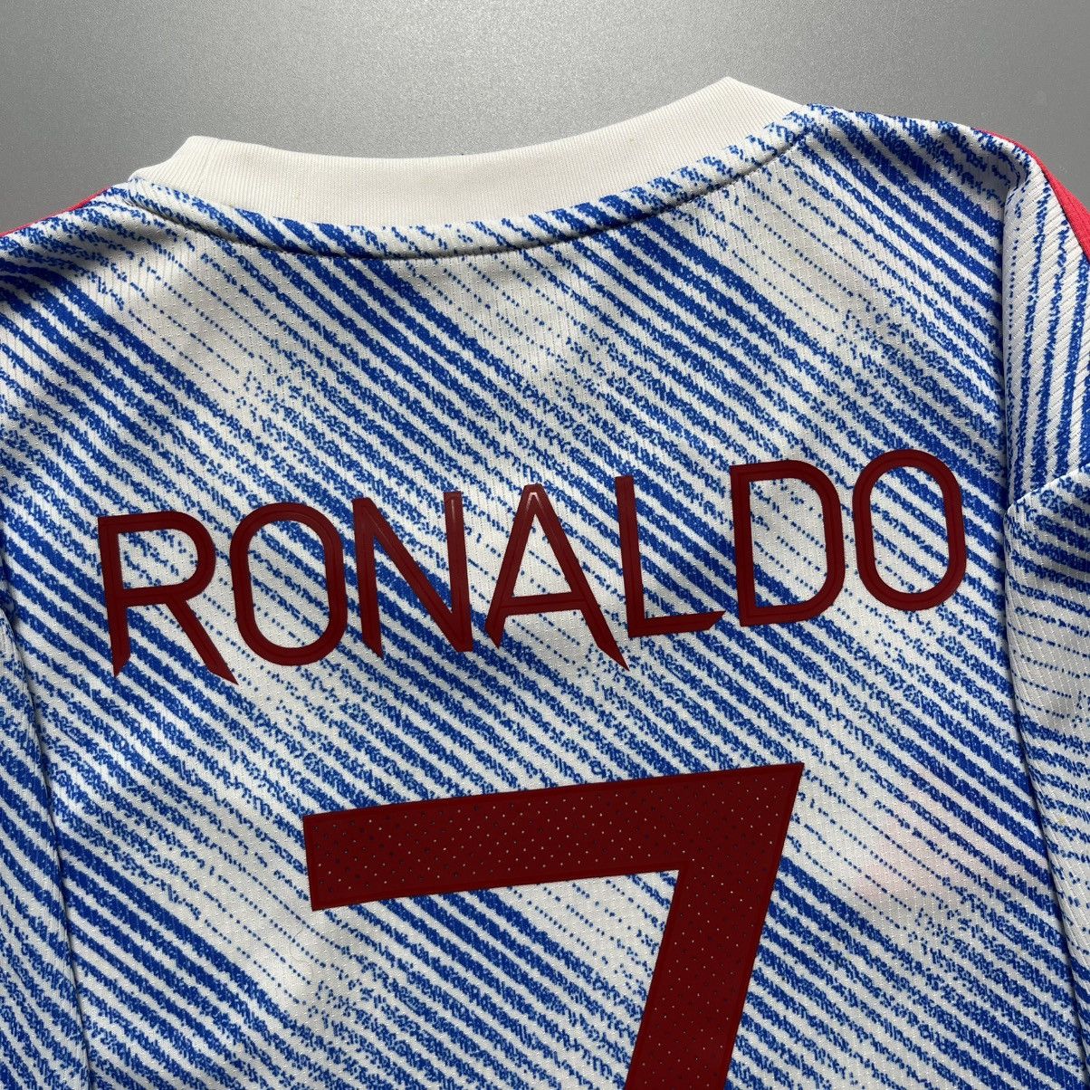 Adidas MANCHESTER UNITED ADIDAS 2021/2022 AWAY JERSEY #7 RONALDO Size US L / EU 52-54 / 3 - 11 Thumbnail