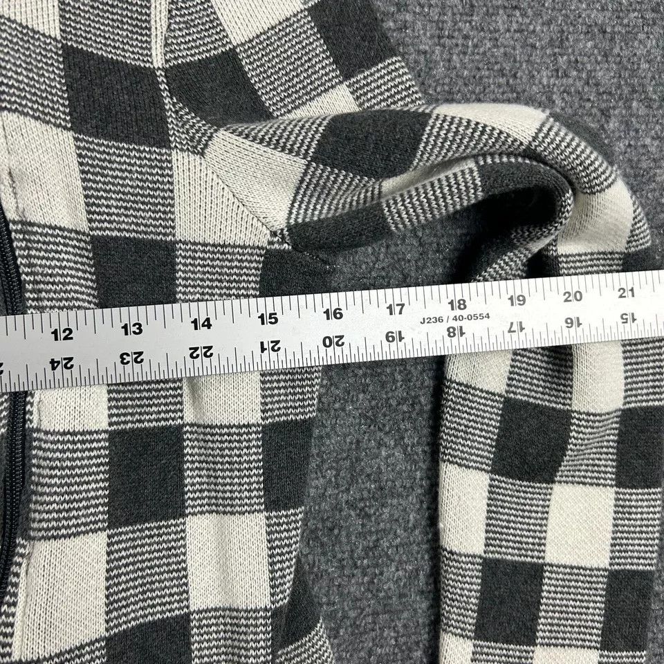 Chaps Chaps Sweater Womens Small Check Knit Full Zip Collared Size S / US 4 / IT 40 - 3 Thumbnail