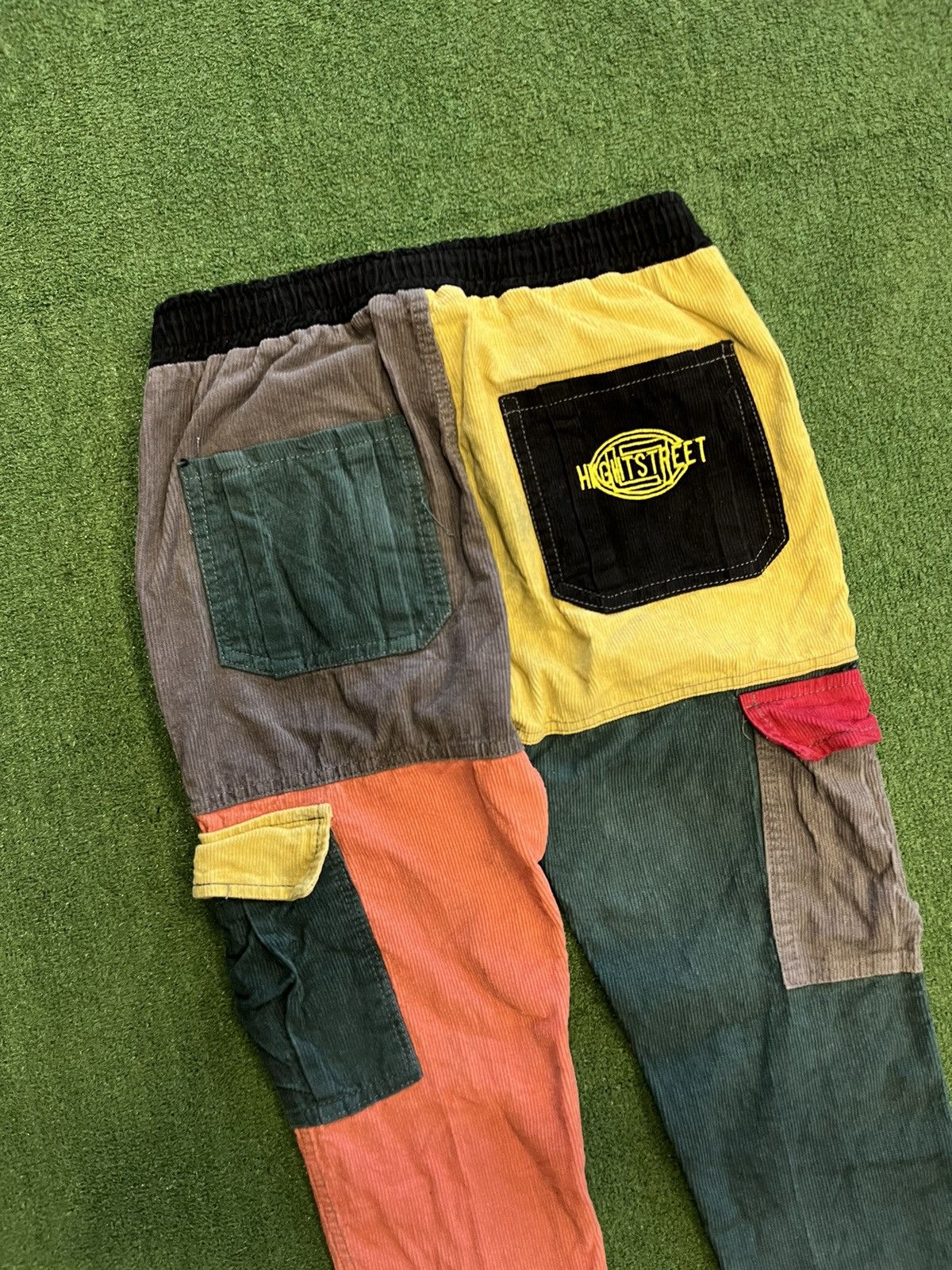 Shein × Vintage Vintage Y2K Courdoroy Cargo Pants Stussy style Patchwork Size US 30 / EU 46 - 6 Thumbnail