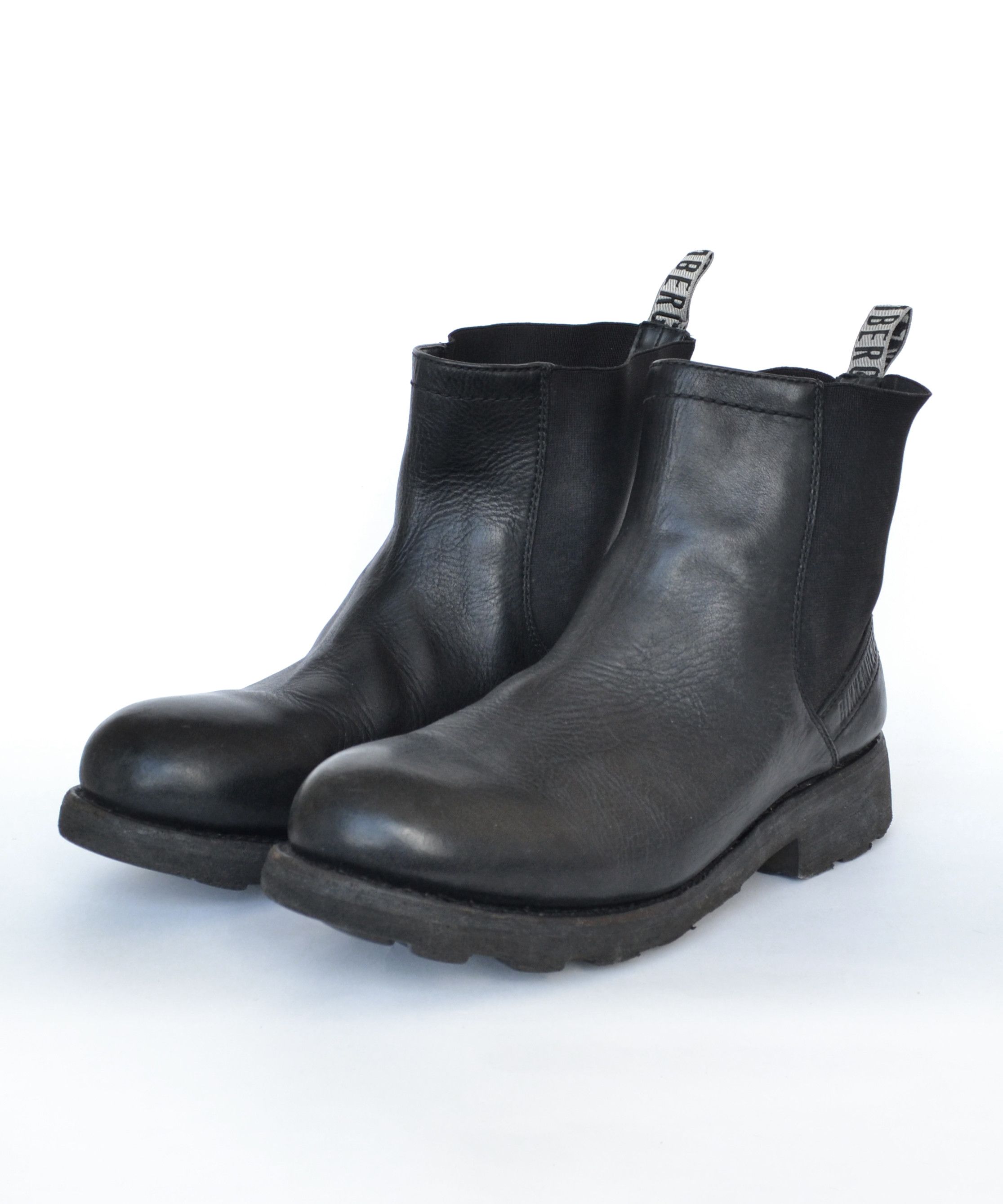Pre-owned Dirk Bikkembergs Archive Chelsea Boots Black Leather 45