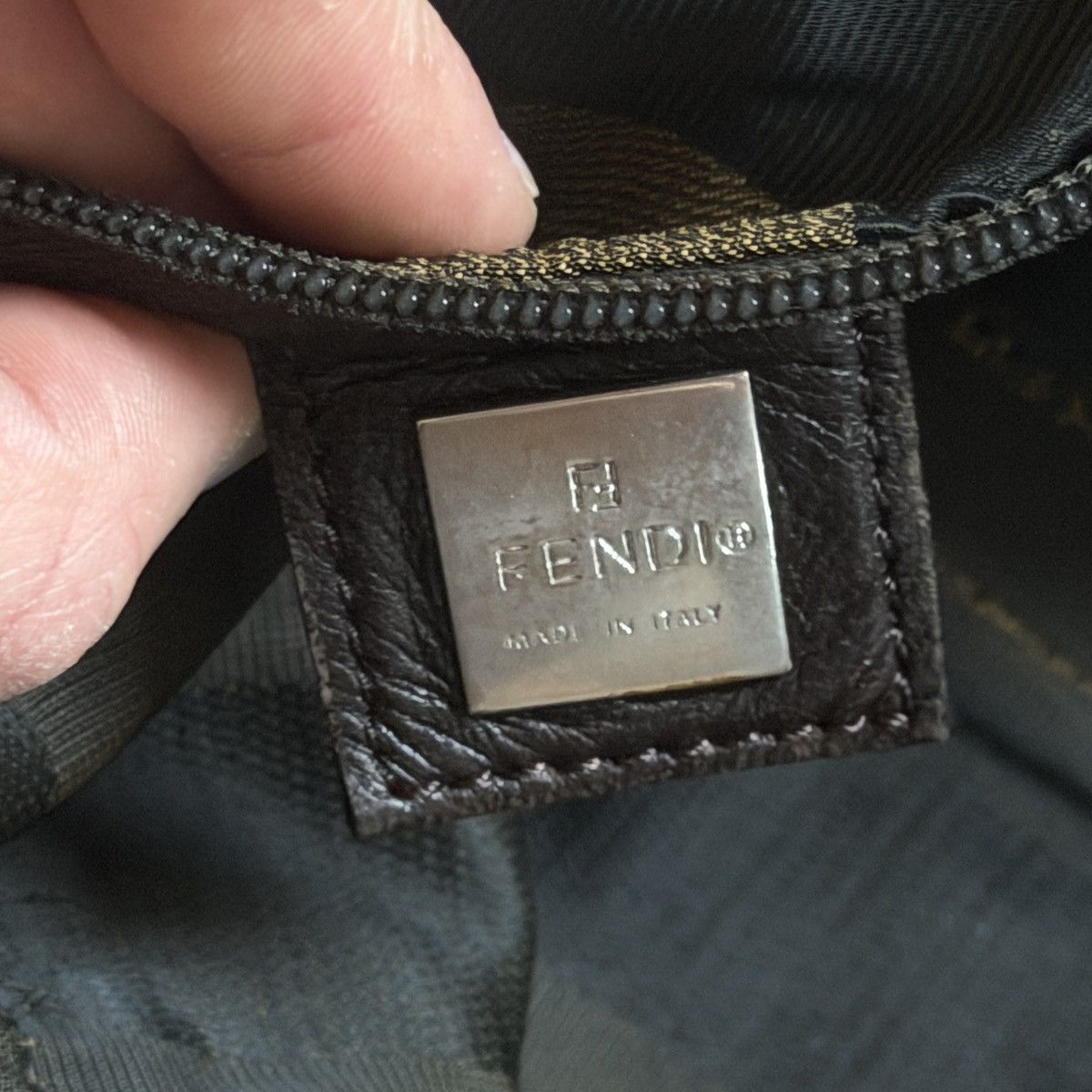 Fendi Vintage Fendi Zucca Small Monogram Handle Bag Size ONE SIZE - 12 Thumbnail