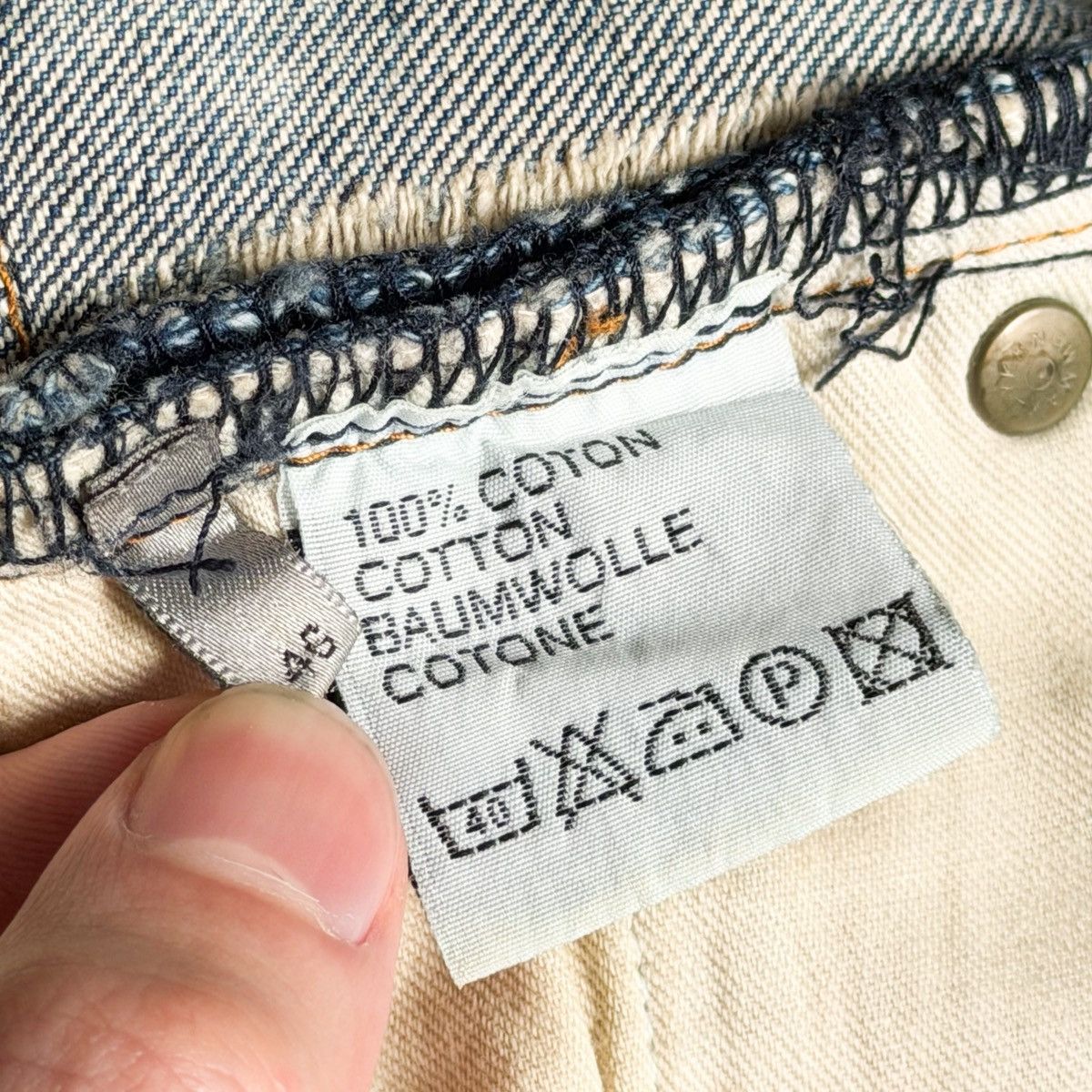 Dior Dior Homme SS03 Light Wash Clawmark Denim By Hedi Slimane Size US 33 - 8 Thumbnail