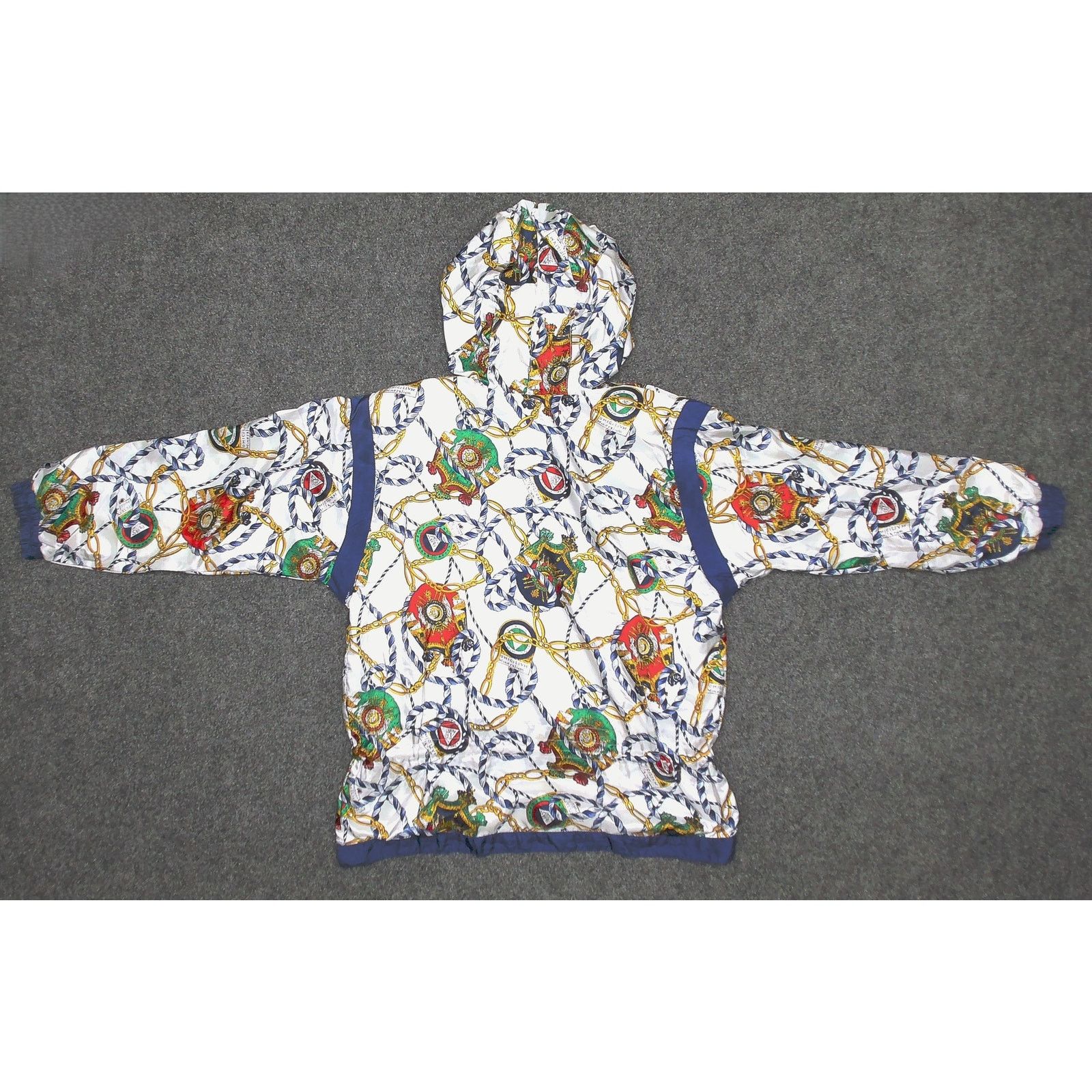 Vintage Lavon Vintage Y2K Oversized Nautical Chain Print Windbreaker Size M / US 6-8 / IT 42-44 - 6 Thumbnail