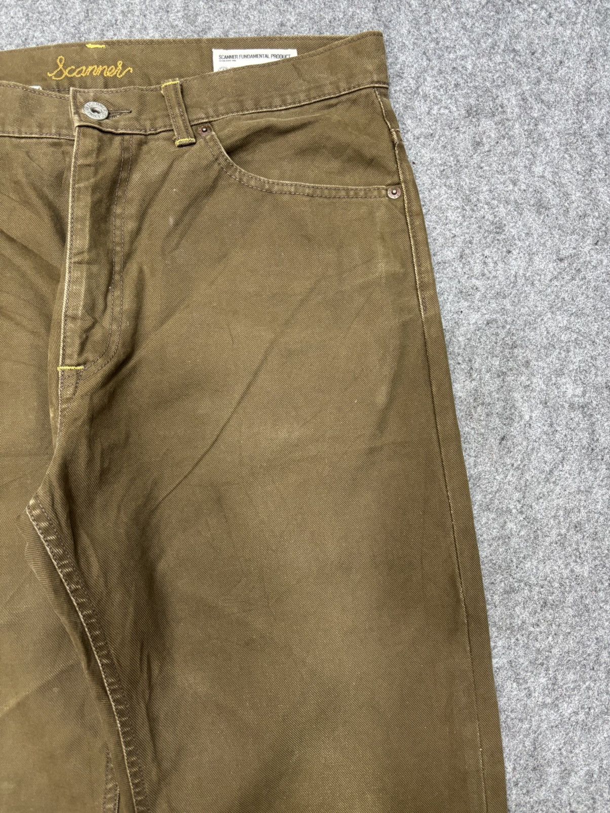 Japanese Brand 💥Japan Minimalist💥Scanner Fundamental Cinch Back Denim F664 Size US 34 / EU 50 - 4 Thumbnail
