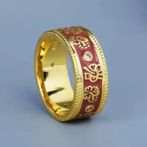 Japanese Brand × Jewelry × Vintage Classic Epoxy Enamel Flower Ring Size ONE SIZE - 3 Thumbnail
